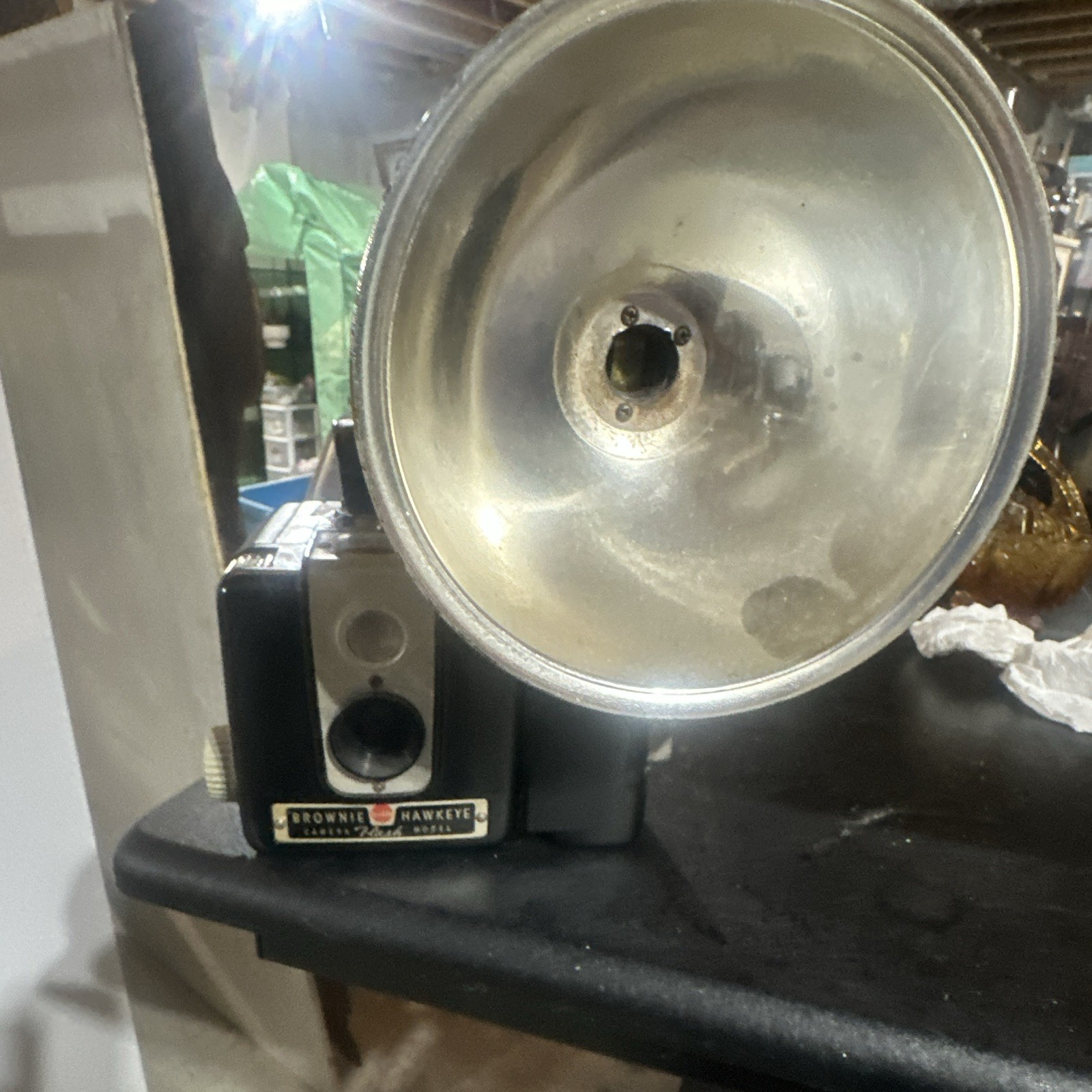 Kodak Brownie Hawkeye Flash Model Camera Flash Unit with Reflector