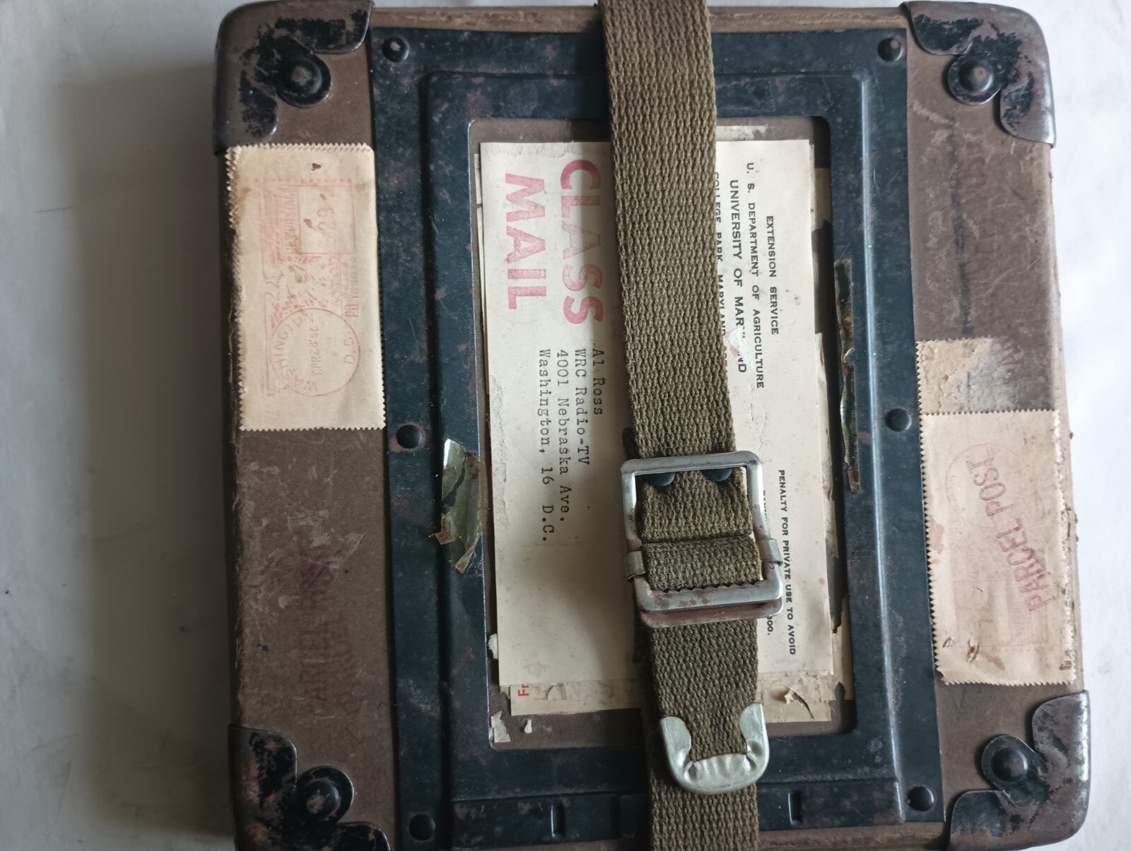 Vintage Film Case early 1960s University of MD, U.S. DEPT. OF AGRICULTURE