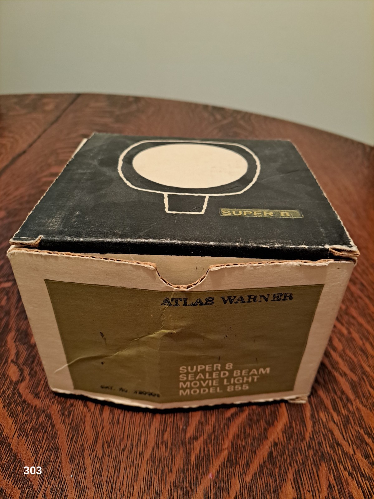 Atlas Warner Super 8 Sealed Beam Movie Light Model 855 w/ Box