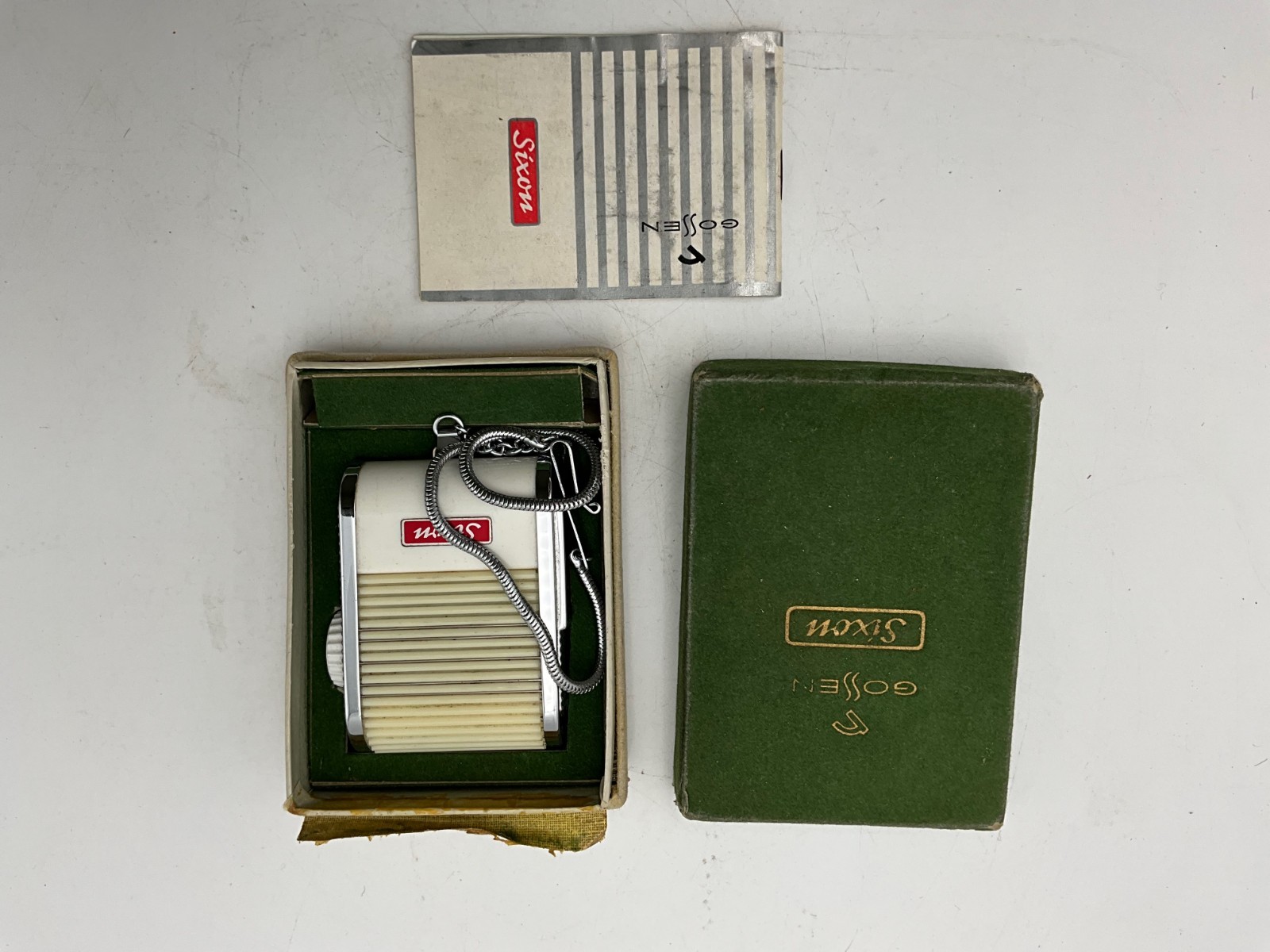 Gossen Sixon “Color Finder” selenium light meter – boxed with manual & chain