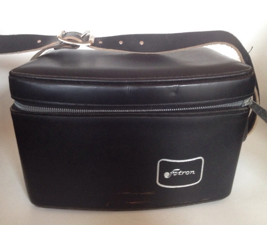 Vintage Fotron Leather Carrying Case For Camera Plus Misc