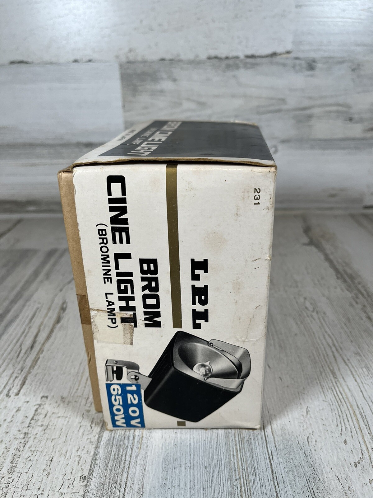VTG LPL Brom Cine Light Bromine Lamp 120V 650W Photo Accesories Complete in Box!