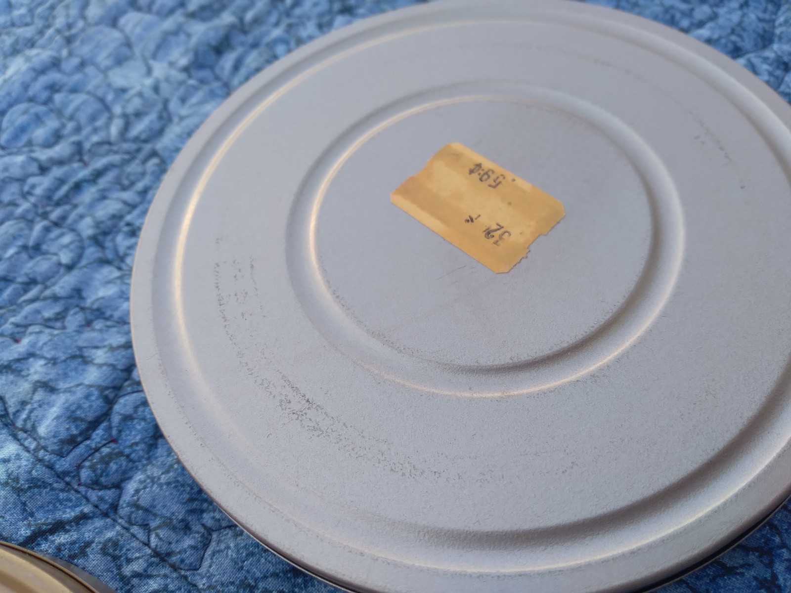 Dual 8mm Film Storage Reel & Can Tin EMPTY 5 Inch Vintage