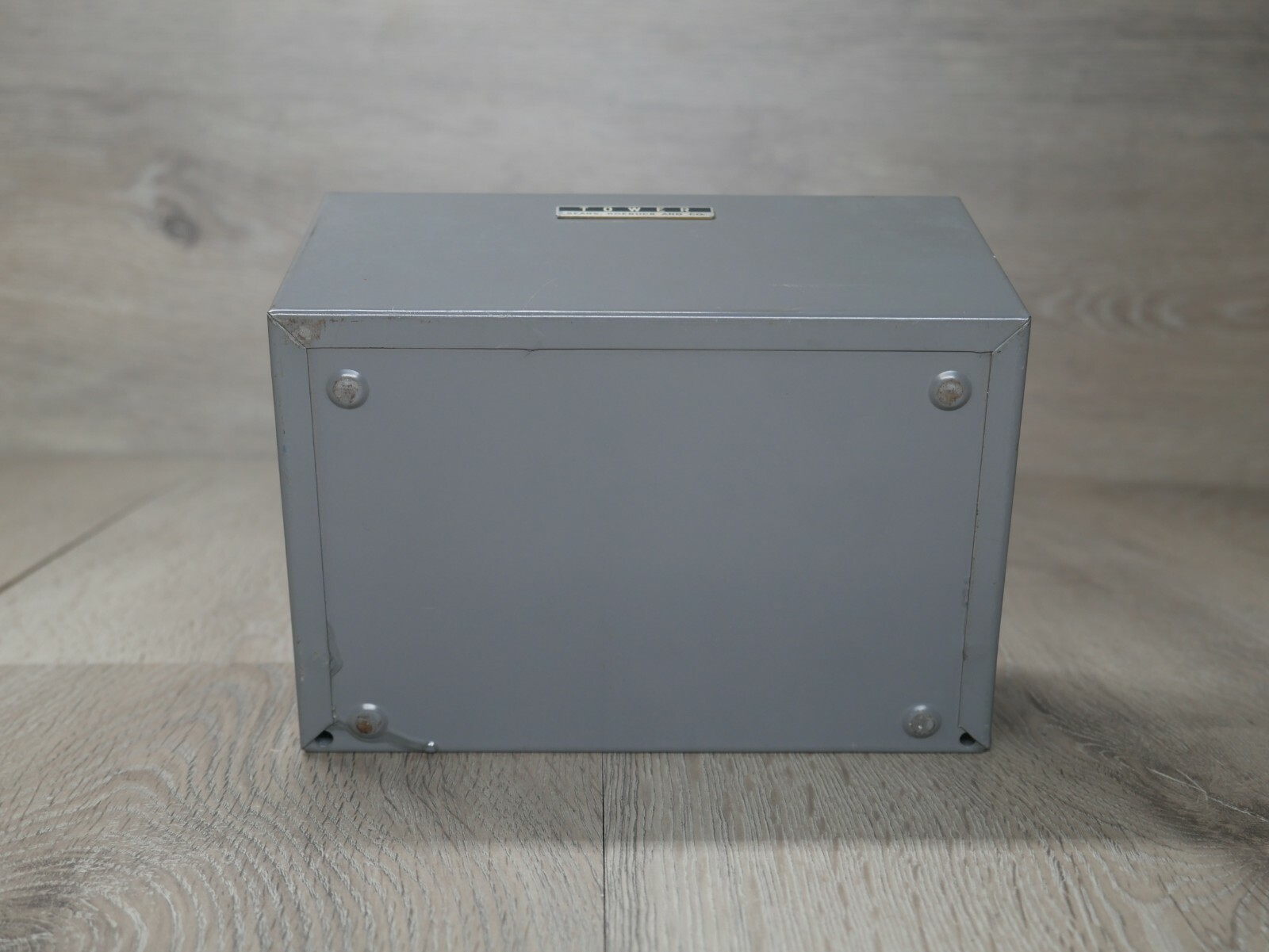 Tower Sears, Roebuck & Co. 6.5″ x 4.5″ x 4.5″ Vintage Hinged Lid Metal Photo Box