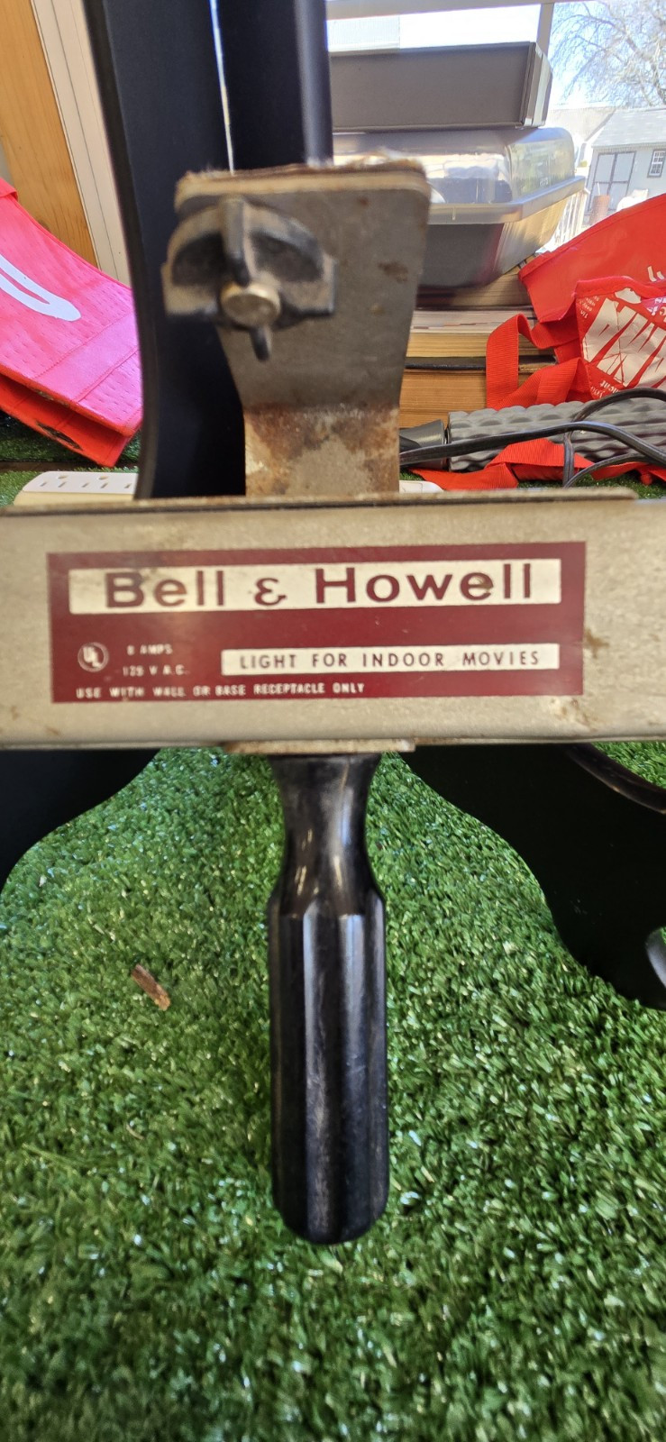 Vintage Bell Howell Flood Light Bar Lamp Indoor Movie Camera