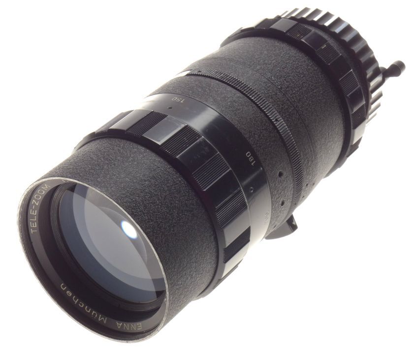 Enna tele-zoom lens 1:4 85-250mm 42mm thread mount original leather keeper