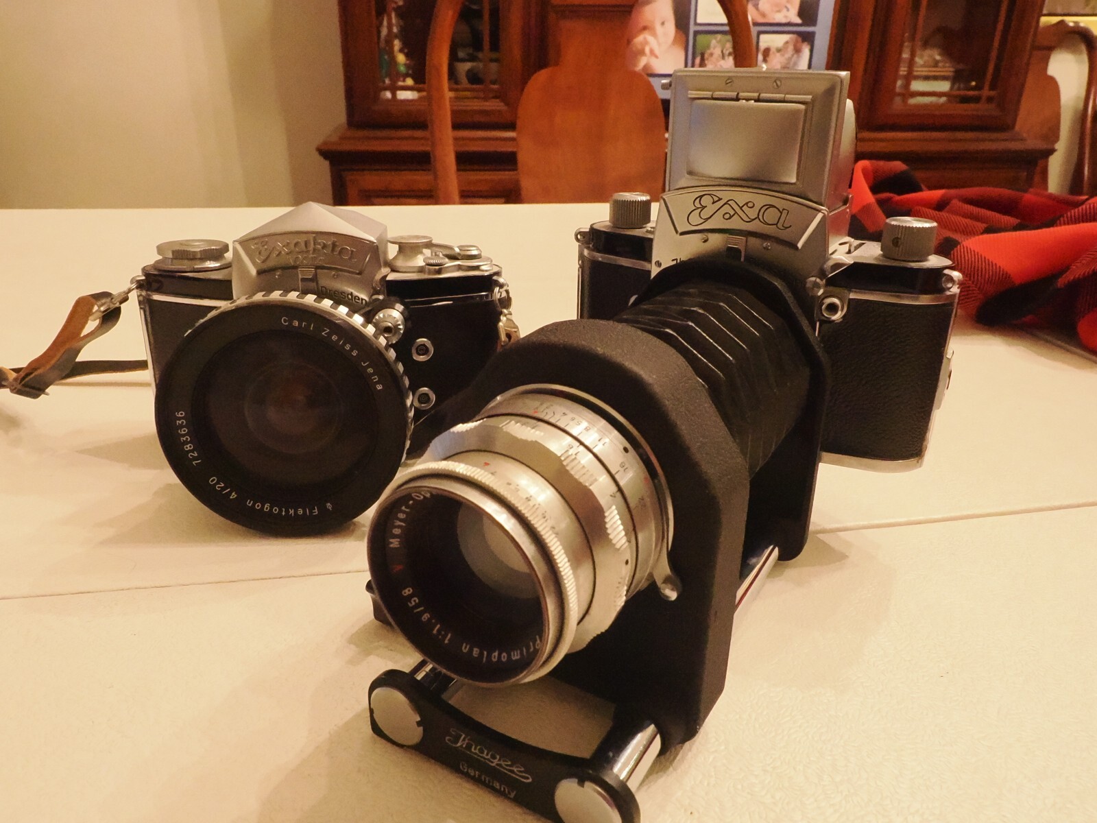 Ihagee Exakta Mount Macro Photography Rail Bellows, excellent working condition