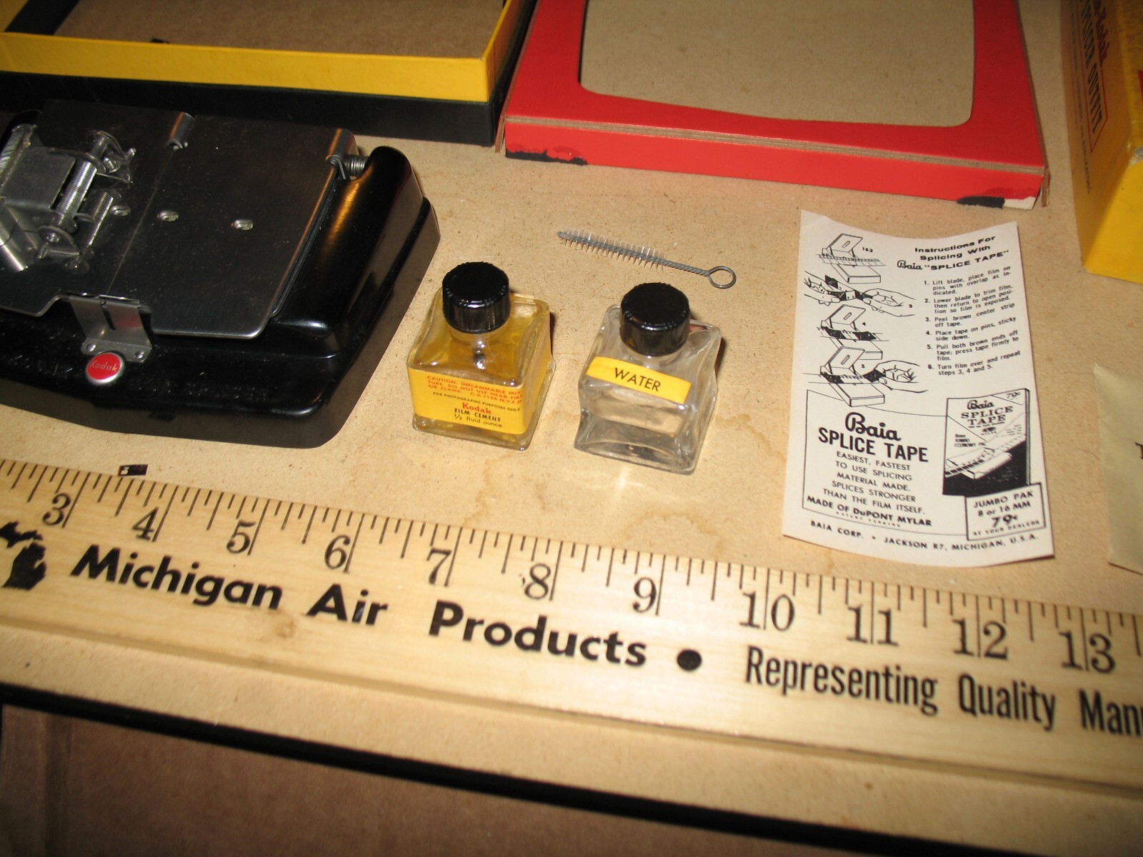 VTG CINE-KODAK DUO SPLICER OUTFIT BOX 8 & 16mm FILM SOUND & SILENT MOVIE CAMERA