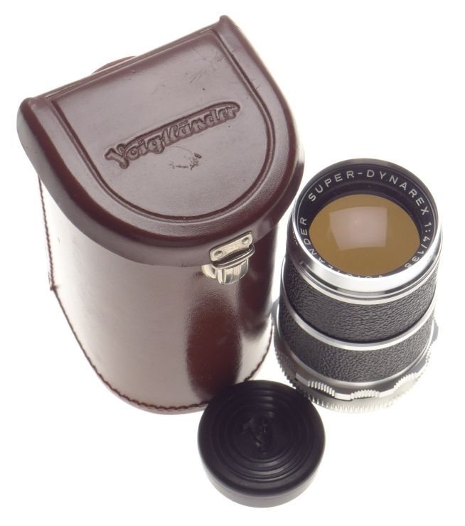 Voigtlander super-dynarex 1:4/135 tele-lens bessamatic utramatic camera lens