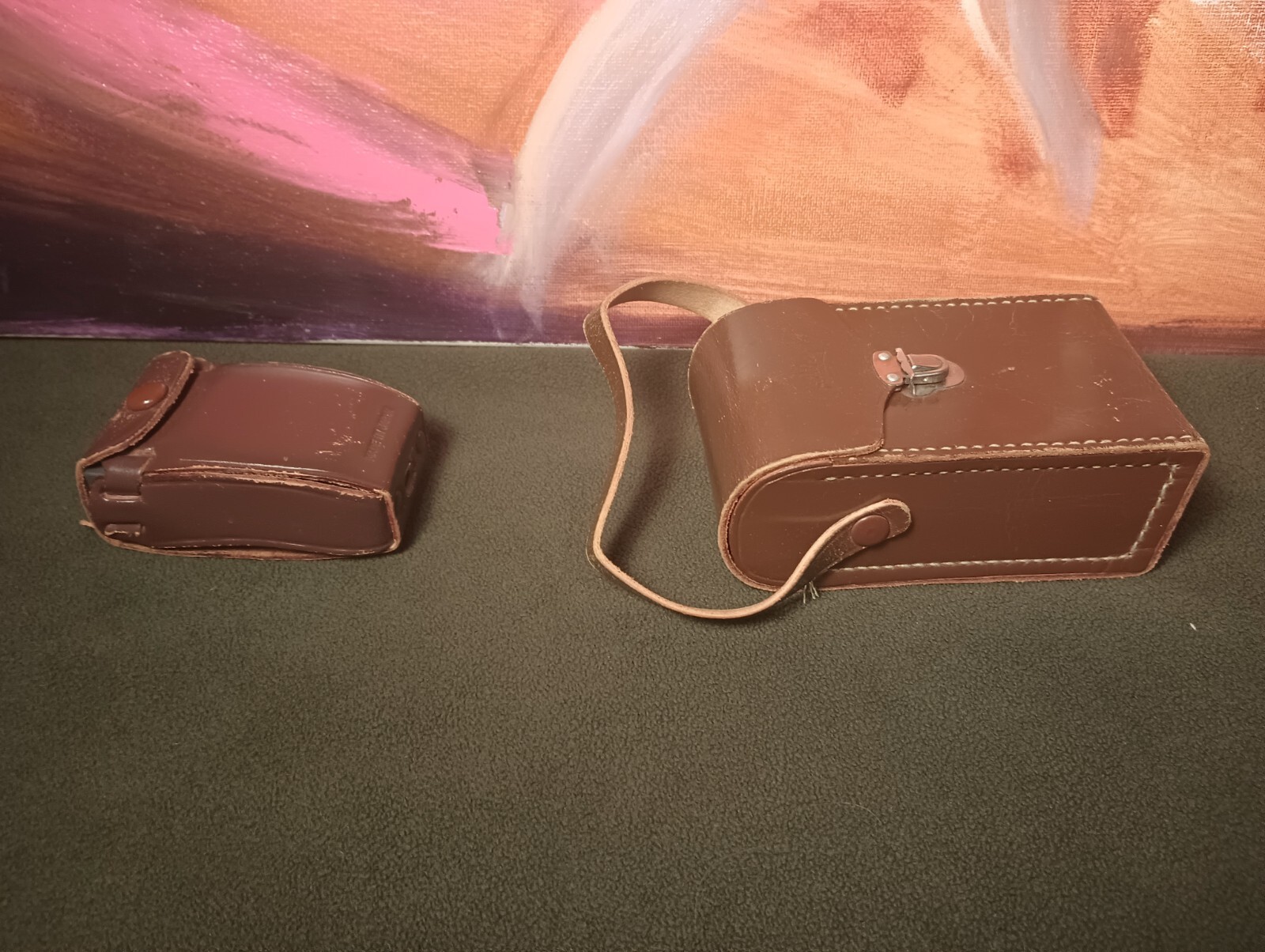 Walz Camera Flash B-BC Type Sermonic Light Meter Gauge Vintage Leather Cases