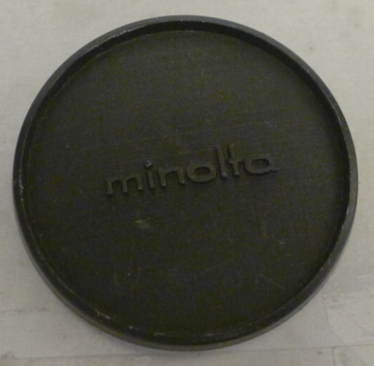 Minolta 57mm Push On Front Lens Cap -Plastic – Genuine Original – Made in Japan