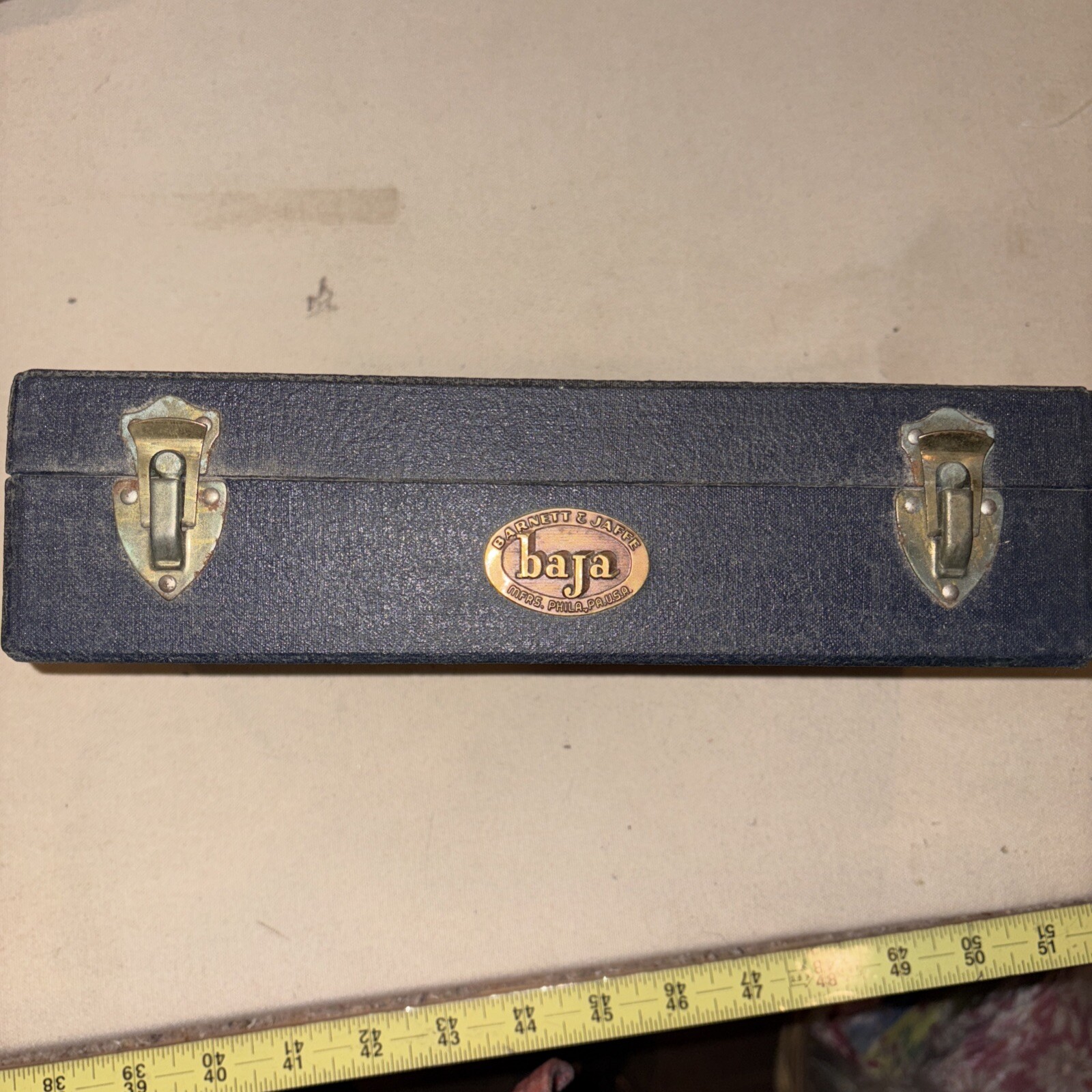 Vintage 1954 Barnett Jaffe Baja Slide Case Holds 100 With Catalog & Pricelist
