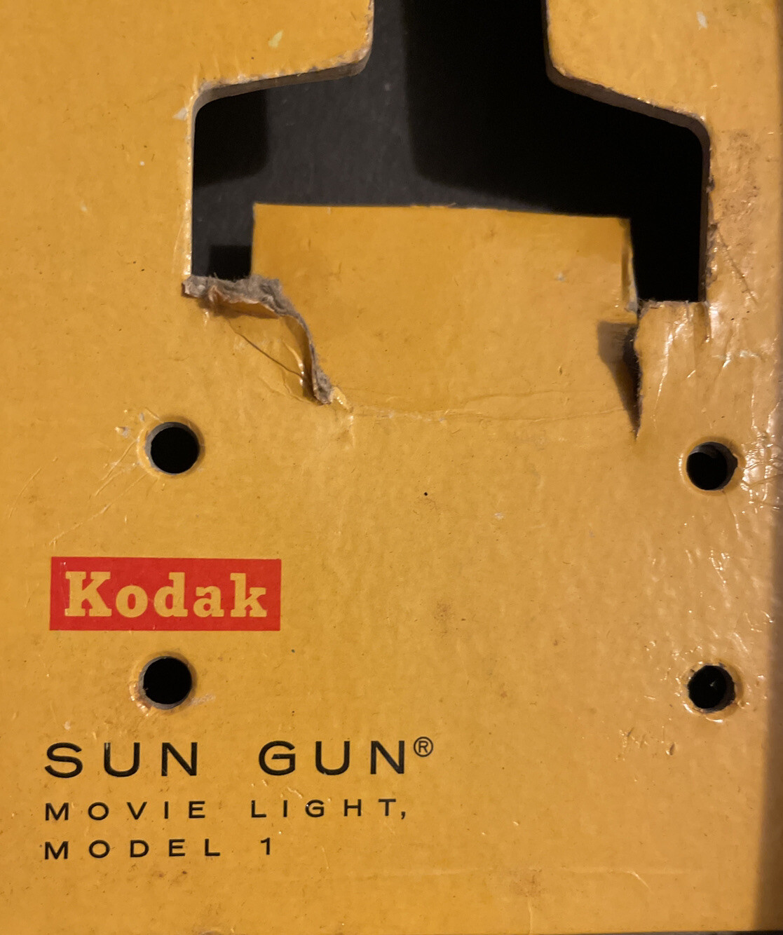 Kodak SUN GUN Movie light model 1,Exposure Guide kodachromeII Type ADWY Vintage