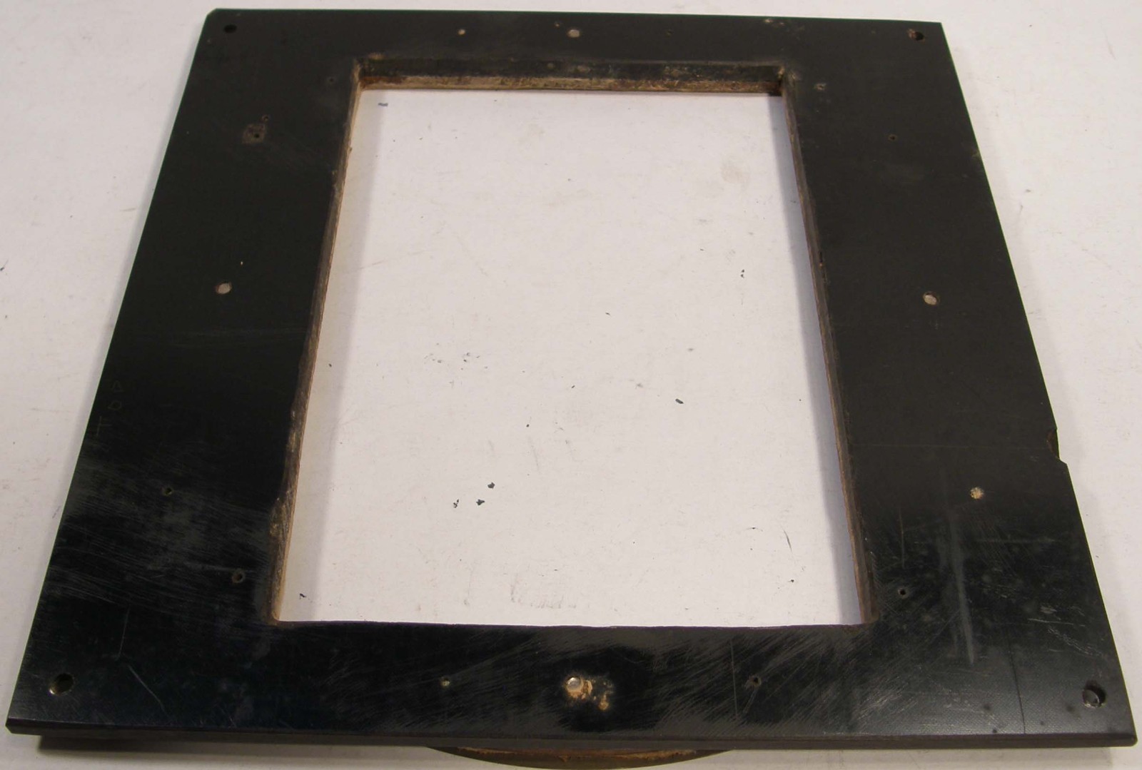 HOMEMADE VINTAGE 4 1/2″ BY 6 1/2″ ROTATING BACK PART FOR LARGE FORMAT CAMERA