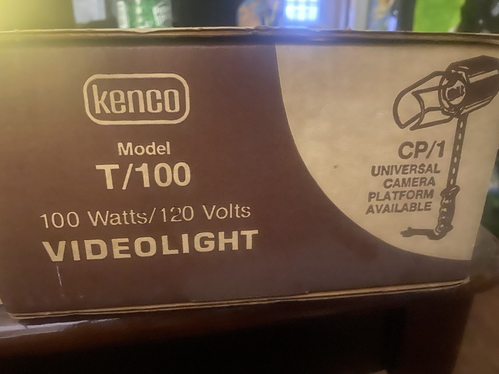 Vintage Kenco Mini Beam Video Light T/100 Complete In Box Untested Made USA