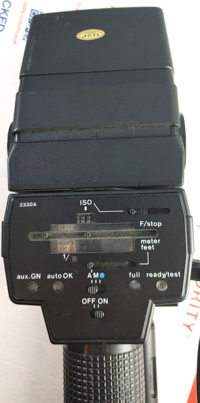 Vintage SUNPAK Pro System Auto 622 WH-1 Flash Head CG-10 Made in Japan Camera