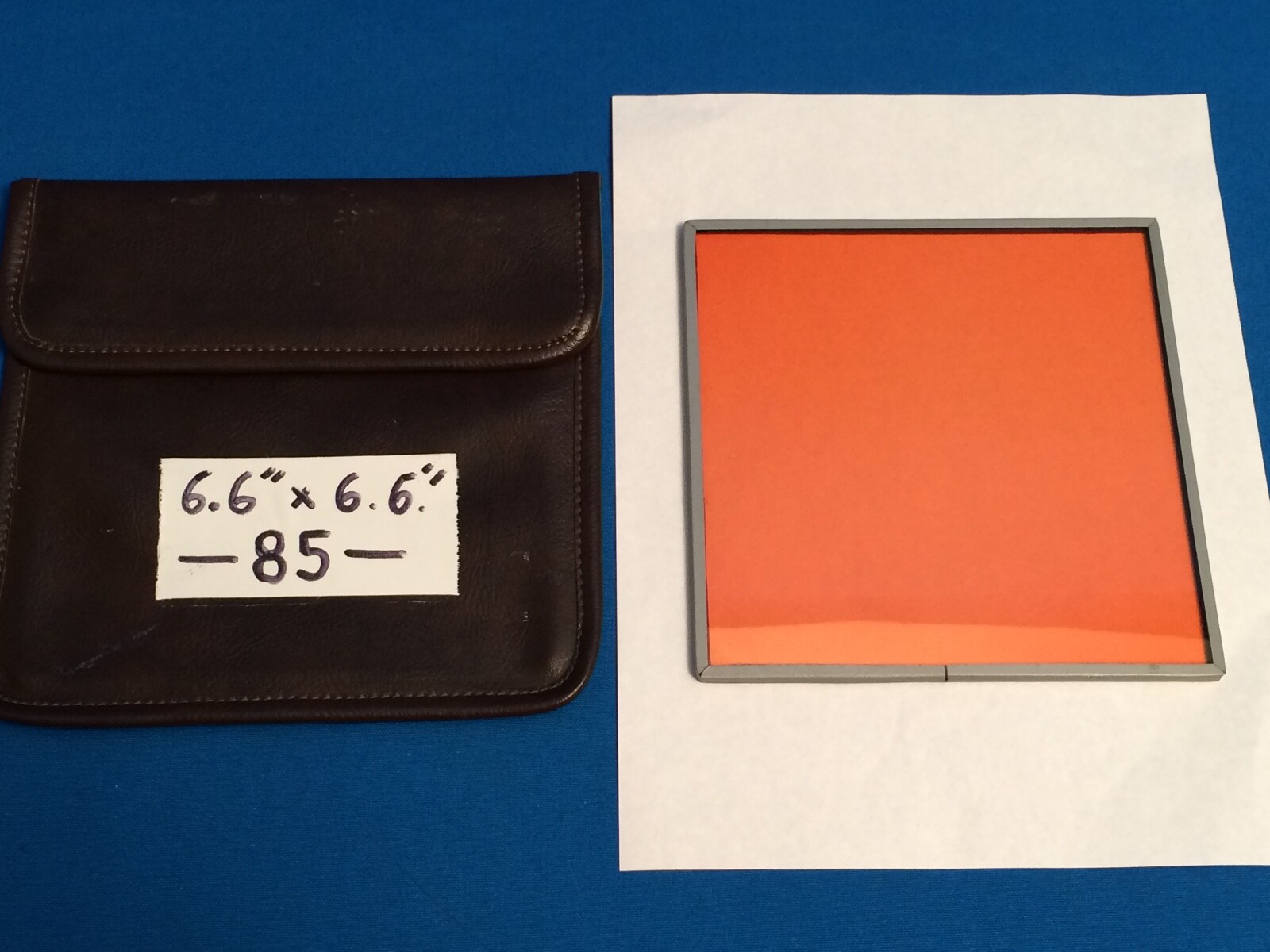 6.6″ X 6.6″ CINEMA-SIZE FILTER, #85 “HARRISON” ZEISS COOKE ARRI MITCHELL CAMERA