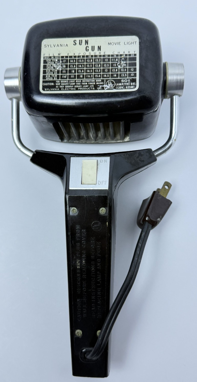 Vtg Sylvania SunGun Movie Light K0962522-CA Untested