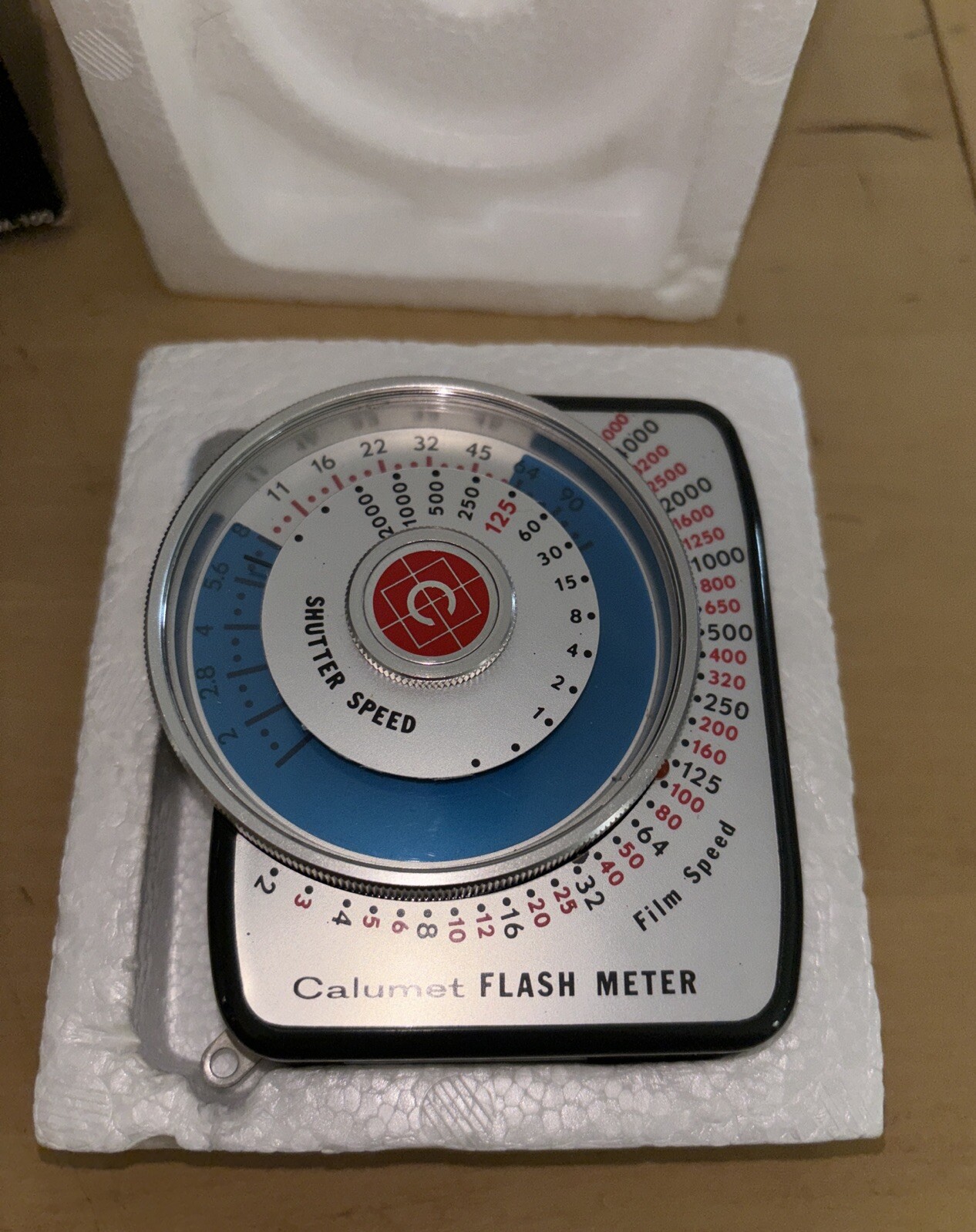 Vintage Calumet Flash Light Meter M-100 Original Box Cords Instructions
