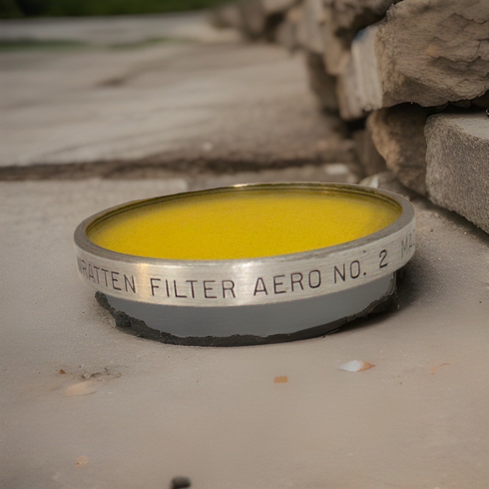Vtg Kodak Wratten Aero 2 Series VI 6 Filter Yellow w/ Case