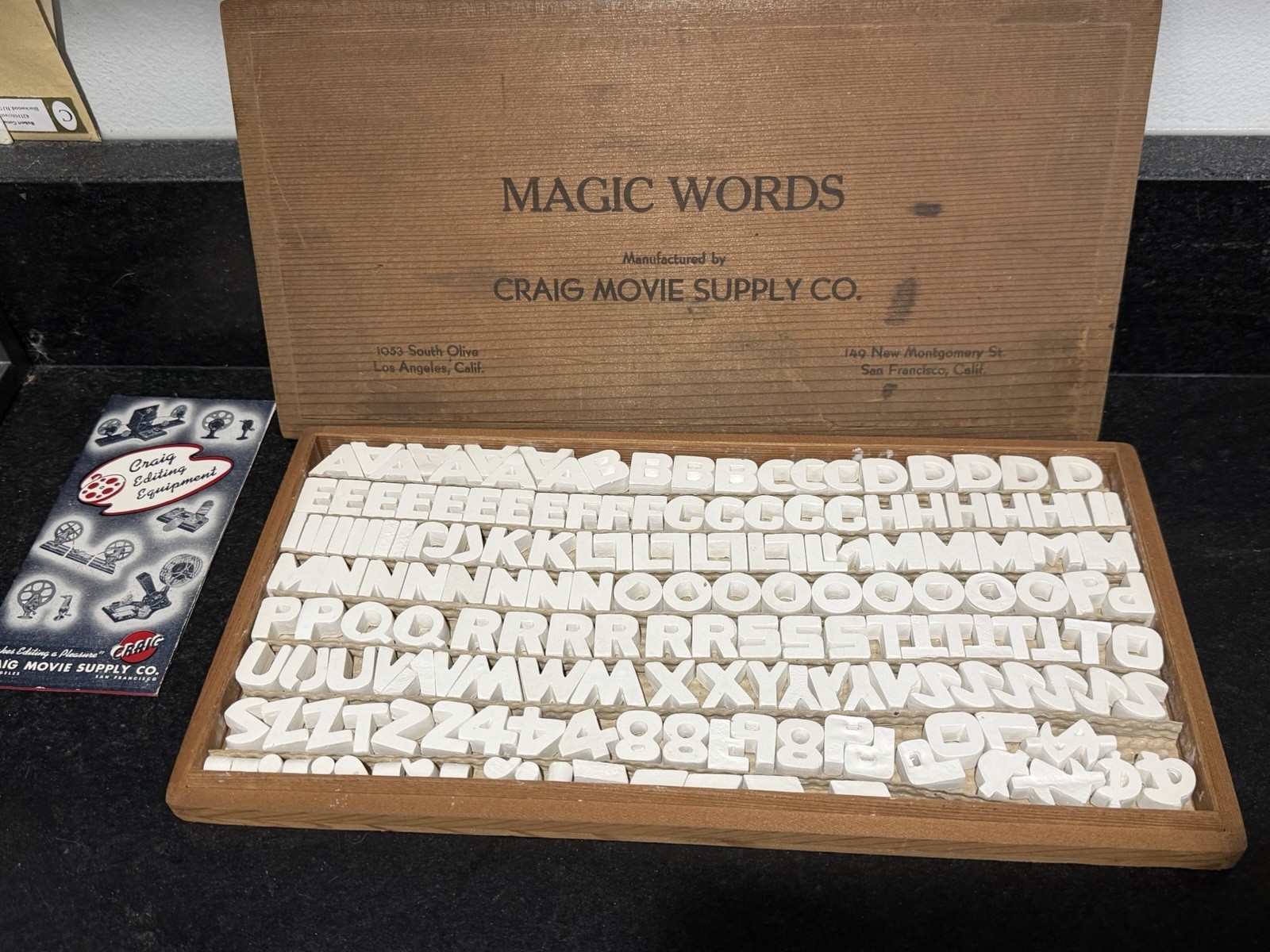 Magic Words Vintage Movie Title Set by Craig Movie Supply Co