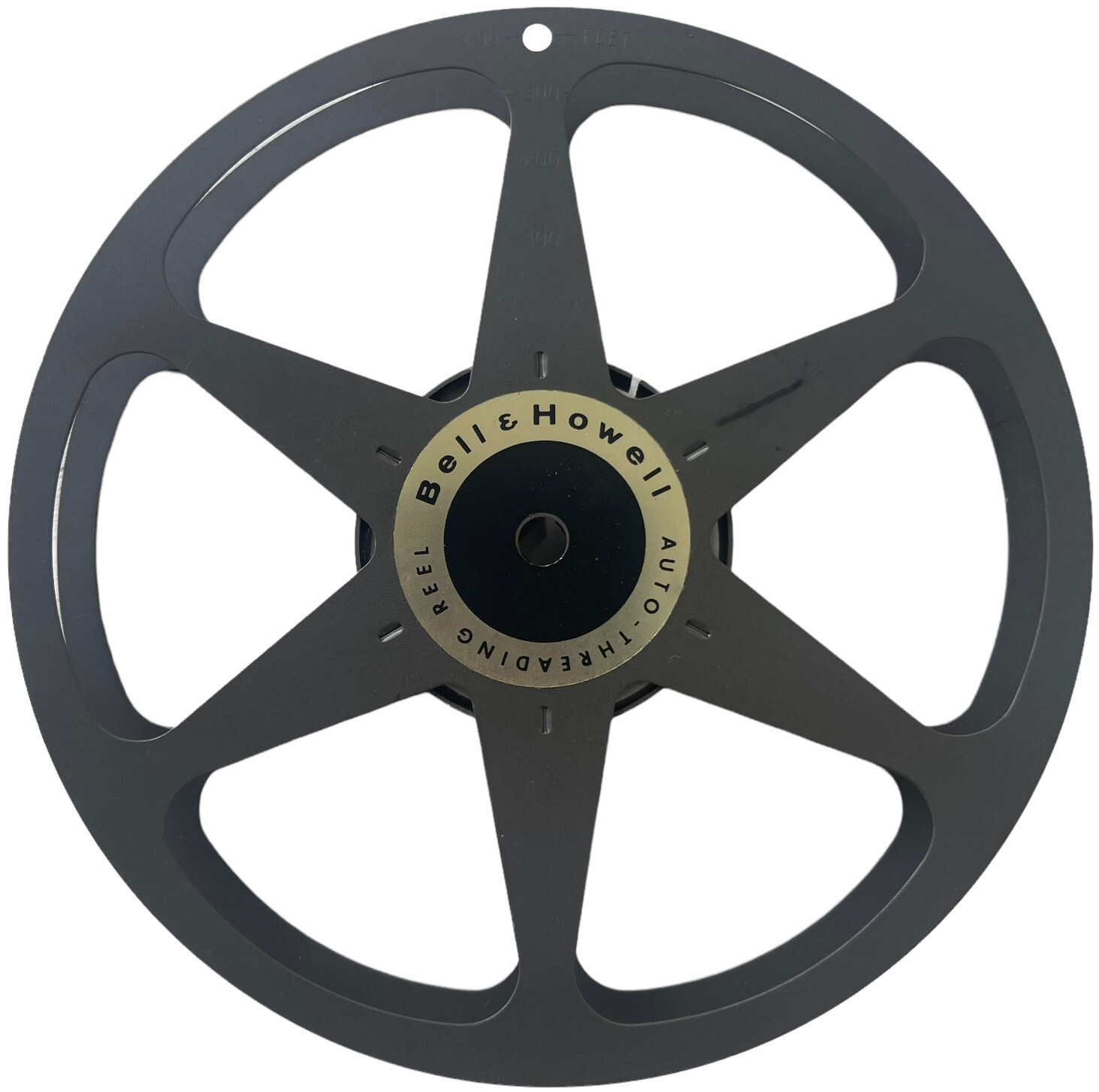 Vintage Bell & Howell Auto Threading Reel for 400′ 16mm Reel to Reel Projector