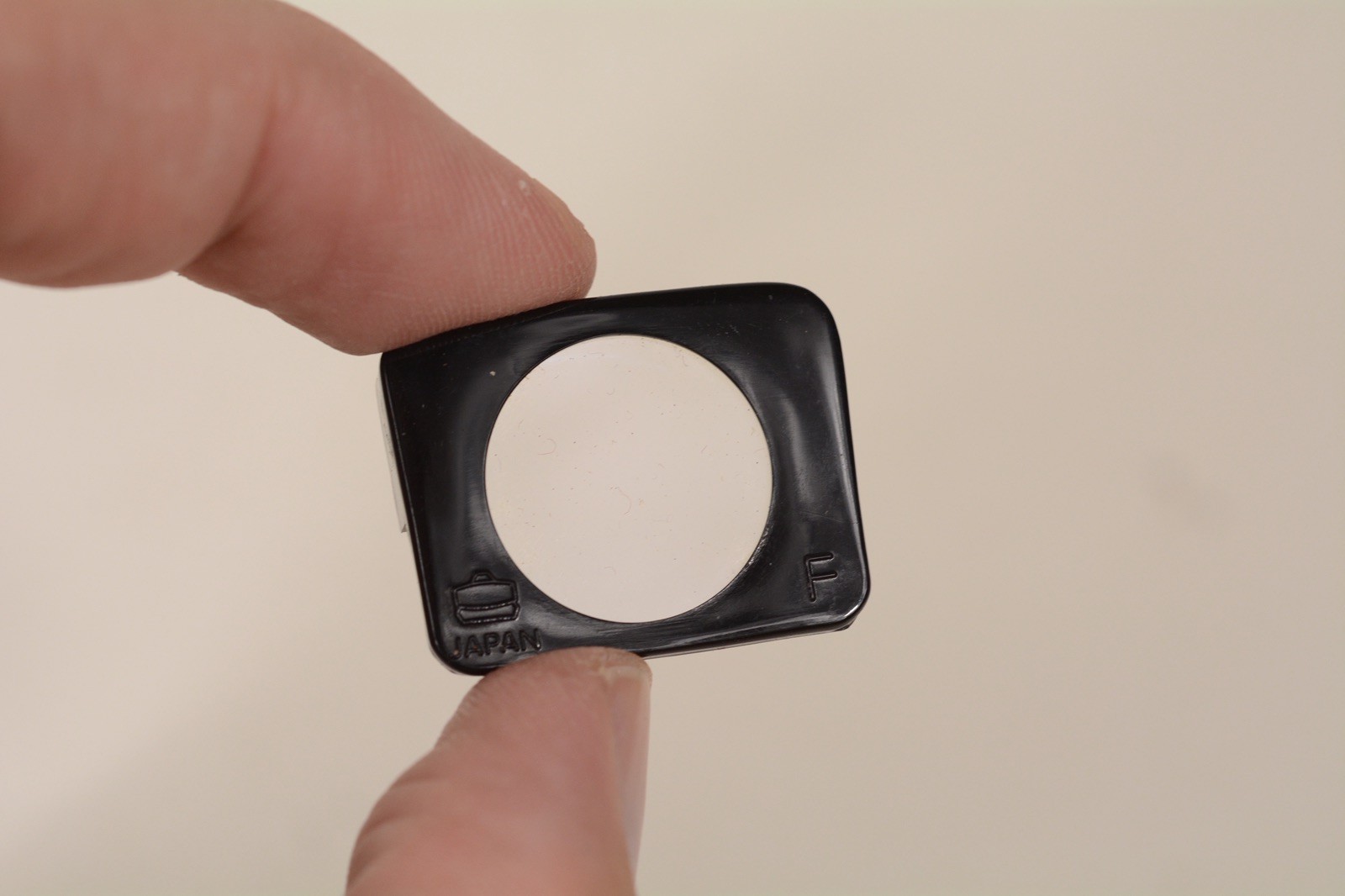 Vintage +1.0 Rectangular Diopter Eyepiece Correction lens for Nikon F Camera