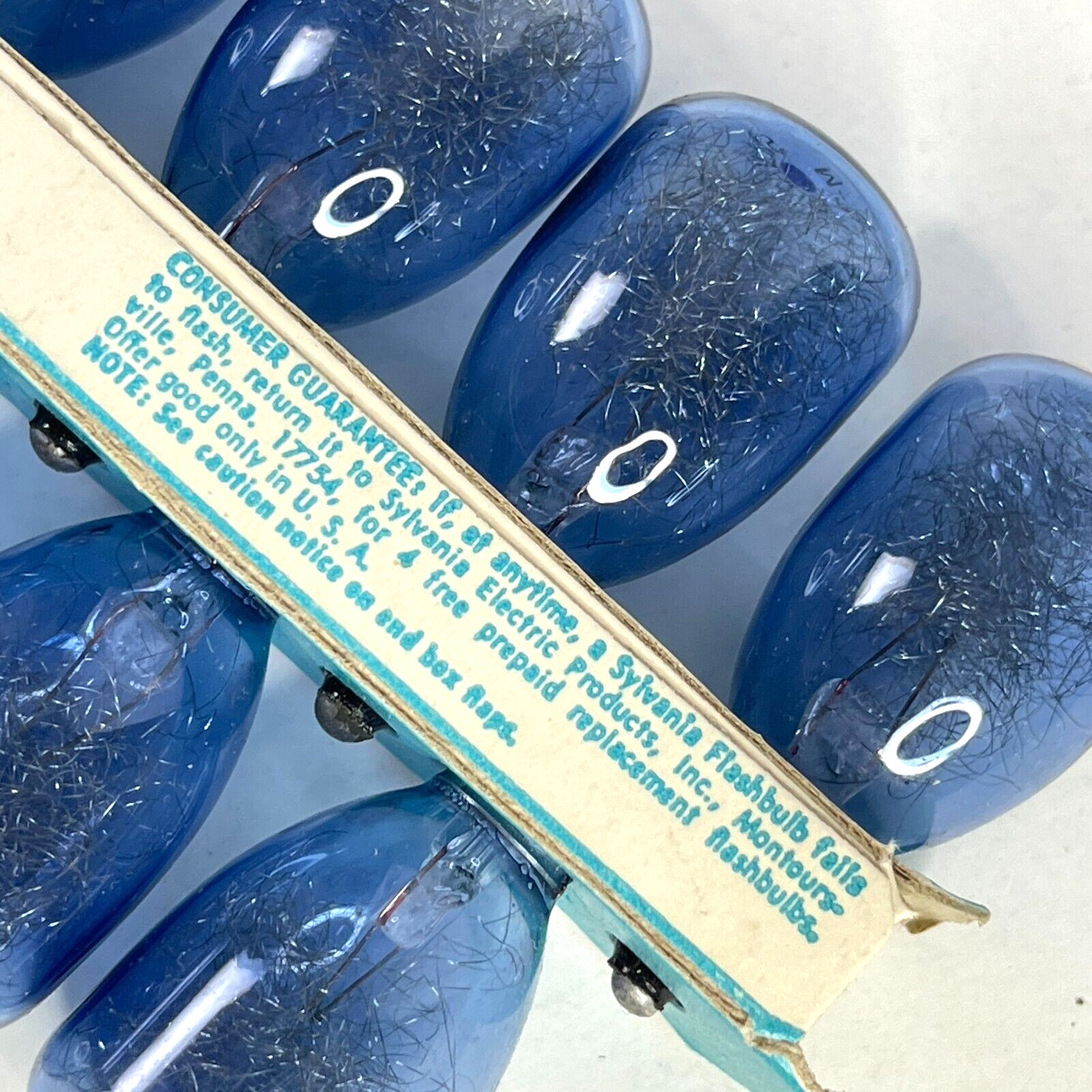 Sylvania Blue Dot M3B Flashbulbs 2 Vtg Box Bundle Old Stock 1960s 24 Bulbs USA