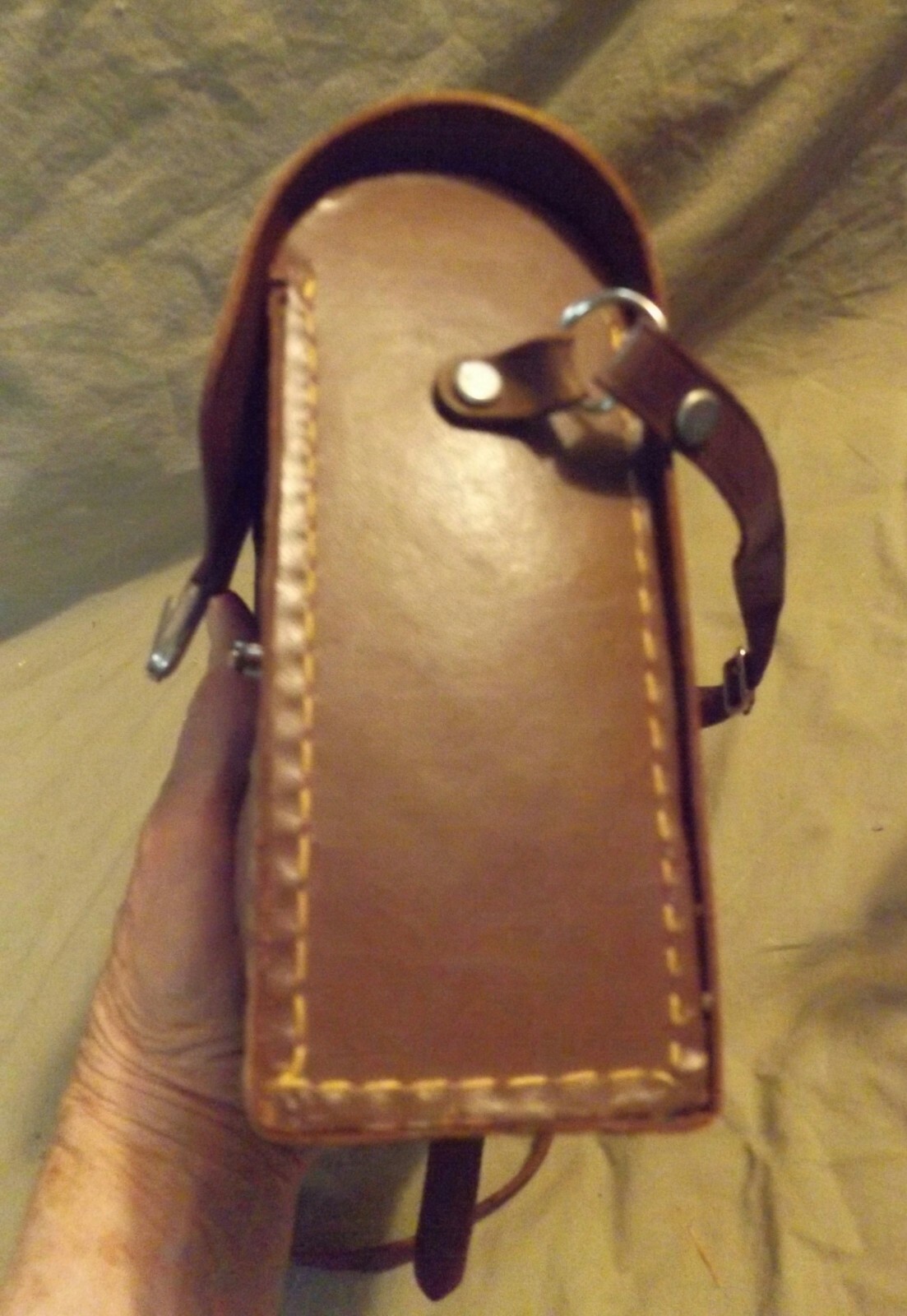 Vintage Mid-century Leather BELL & HOWELL Camera Case For Repair w Owner’s Name
