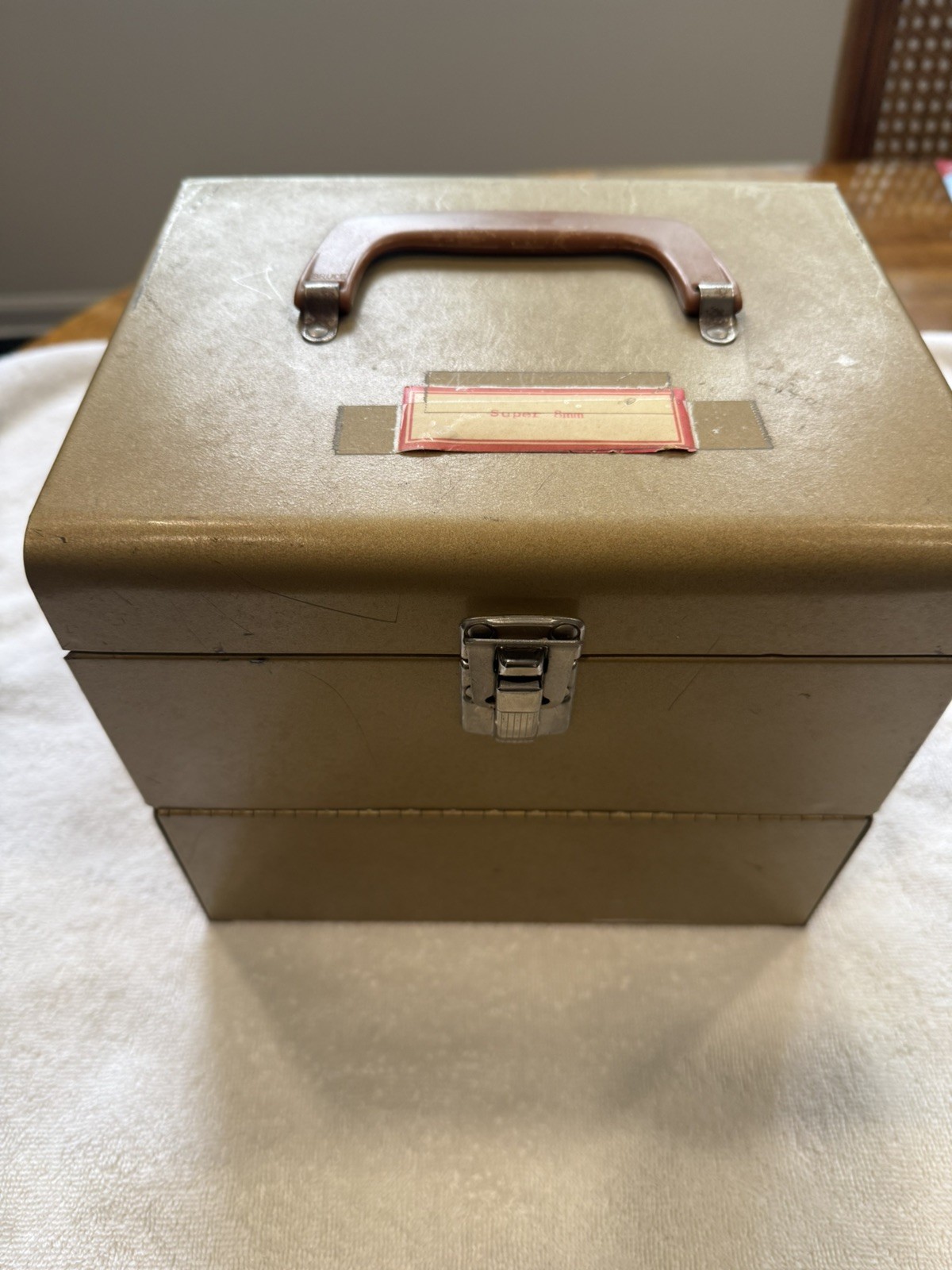 8mm Film-reel Canisters With Storage Case. All Canisters Are Empty-no Film.