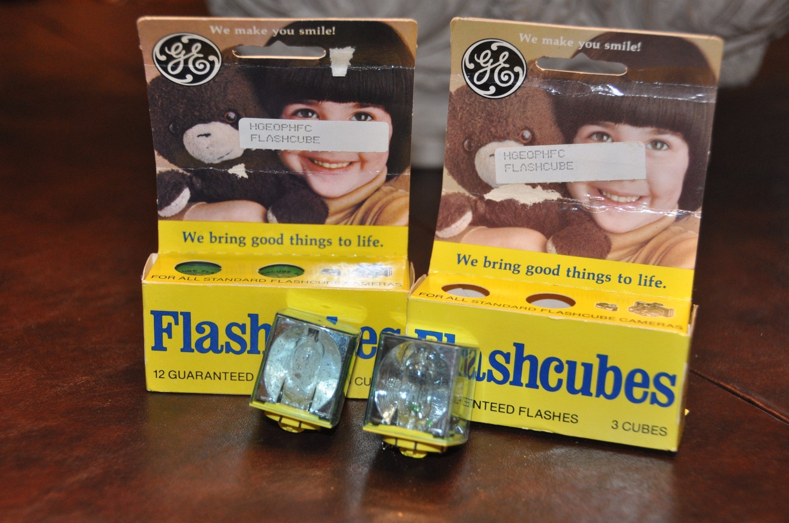 Lot of 2 GE Flash CubeBoxes with 5 Cubes in Original Box