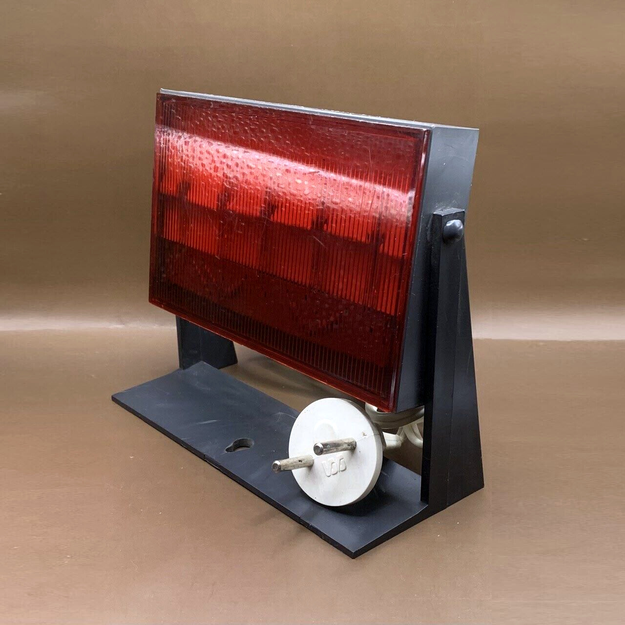 Vintage Red Photo Lantern for Photo Printing. Soviet Era, USSR. Retro Rare 1980s
