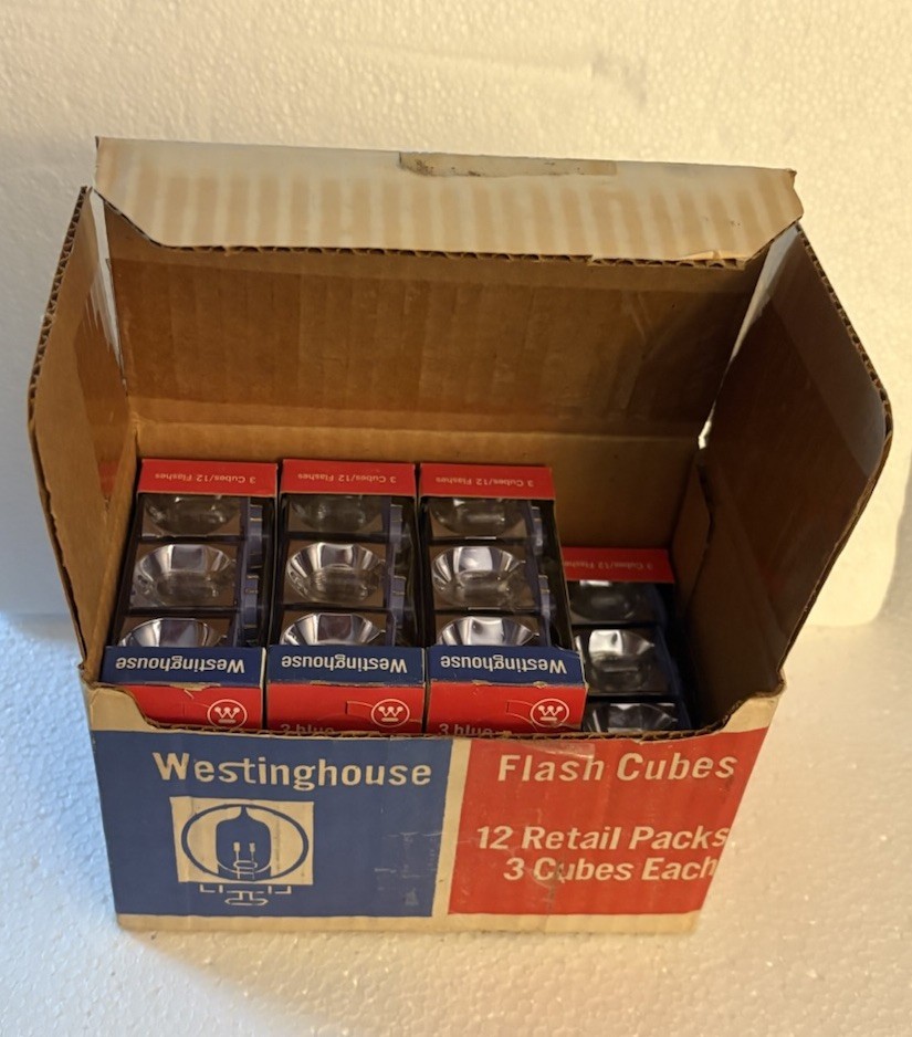 Westinghouse Flash Cubes Flashcubes For Camera Lot Of 11 In Original Retail Box