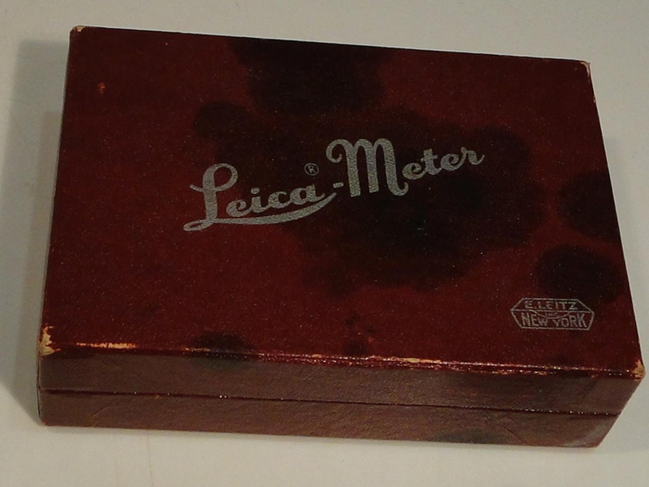 Vintage LEICA METER SET #66931 Light Meter & Booster, Leather Cases Storage Box
