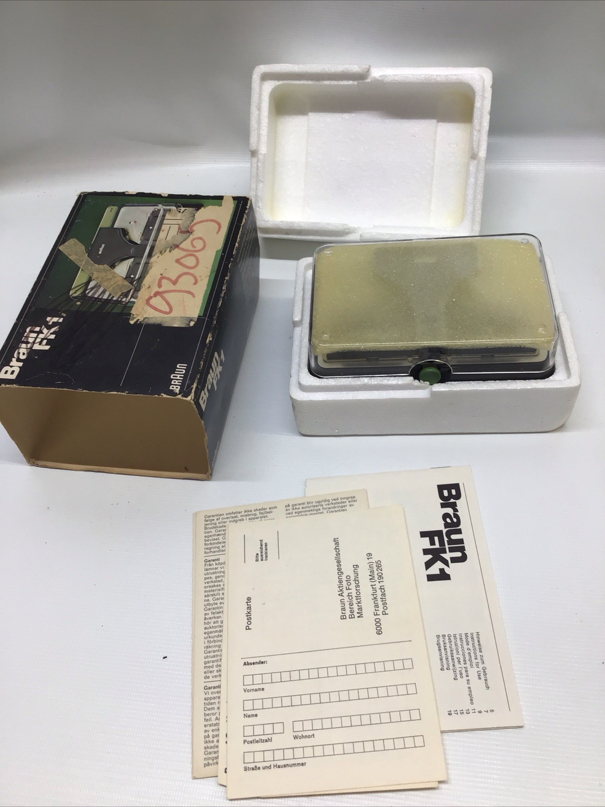 Braun AG Frankfurt/M West Germany FX-1 Motorklebepresse Super 8 Film Splicer