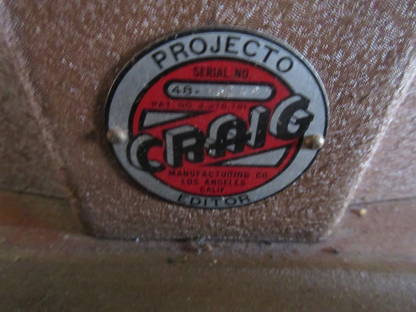 VINTAGE CRAIG PROJECTO FILM VIEWER