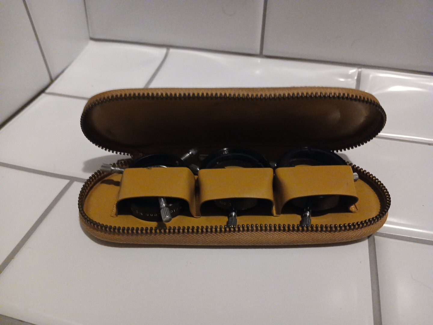 Vintage Proskar Trick Lense Set of Three in Case ~ NO. 1 NO. 2 NO. 3