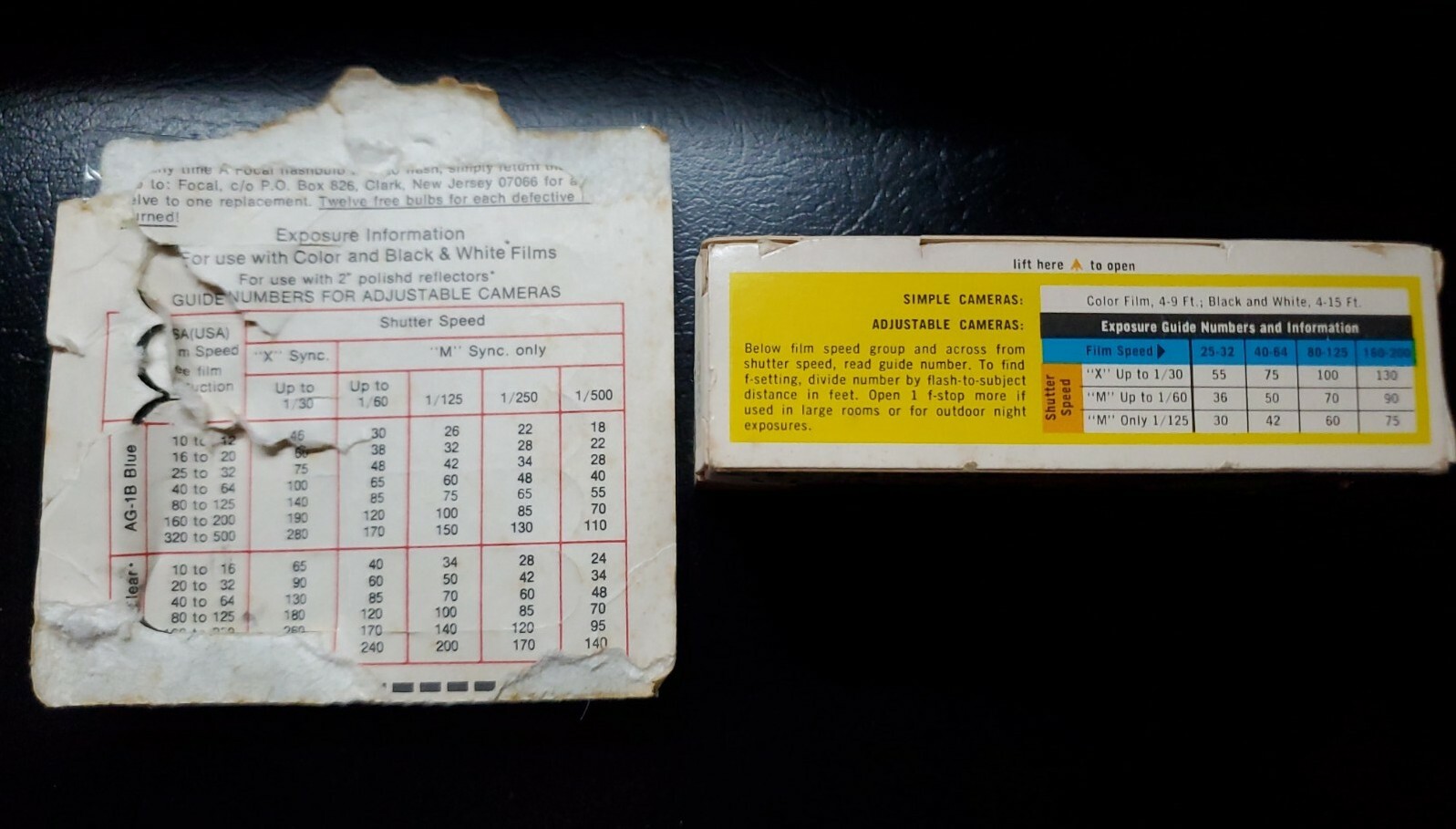 Vintage Sylvania Blue Dot Flash Cubes + 6 Bulbs Lagenaur’s Pharmacy Austin, IN