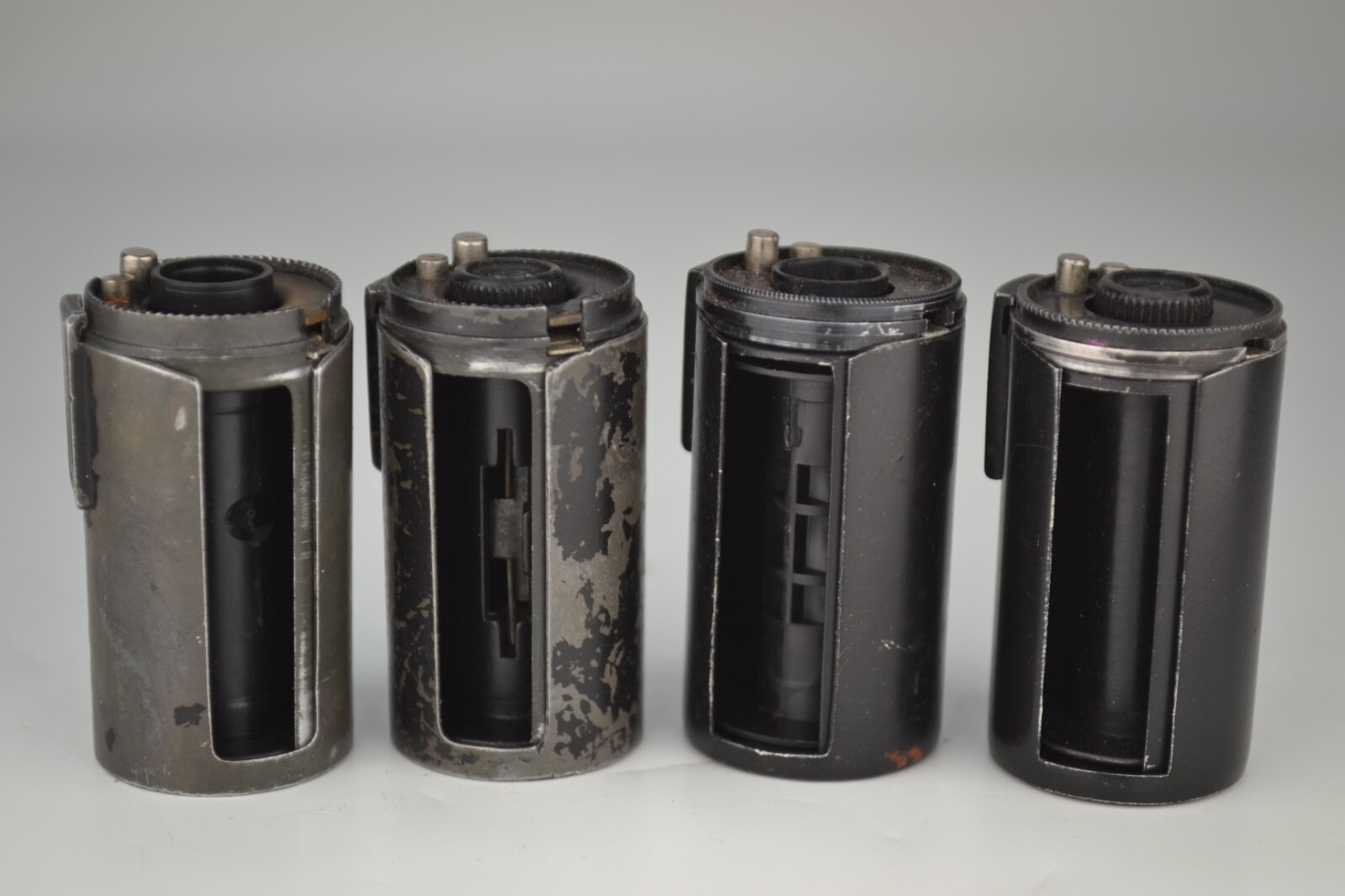 SET OF FOUR SOVIET USSR METALLIC RELEASE SPOOLS