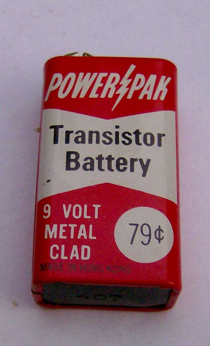 Vintage 1960s 9V battery POWER PAK Transistor Battery MAXWELL HARTFORD CT radio