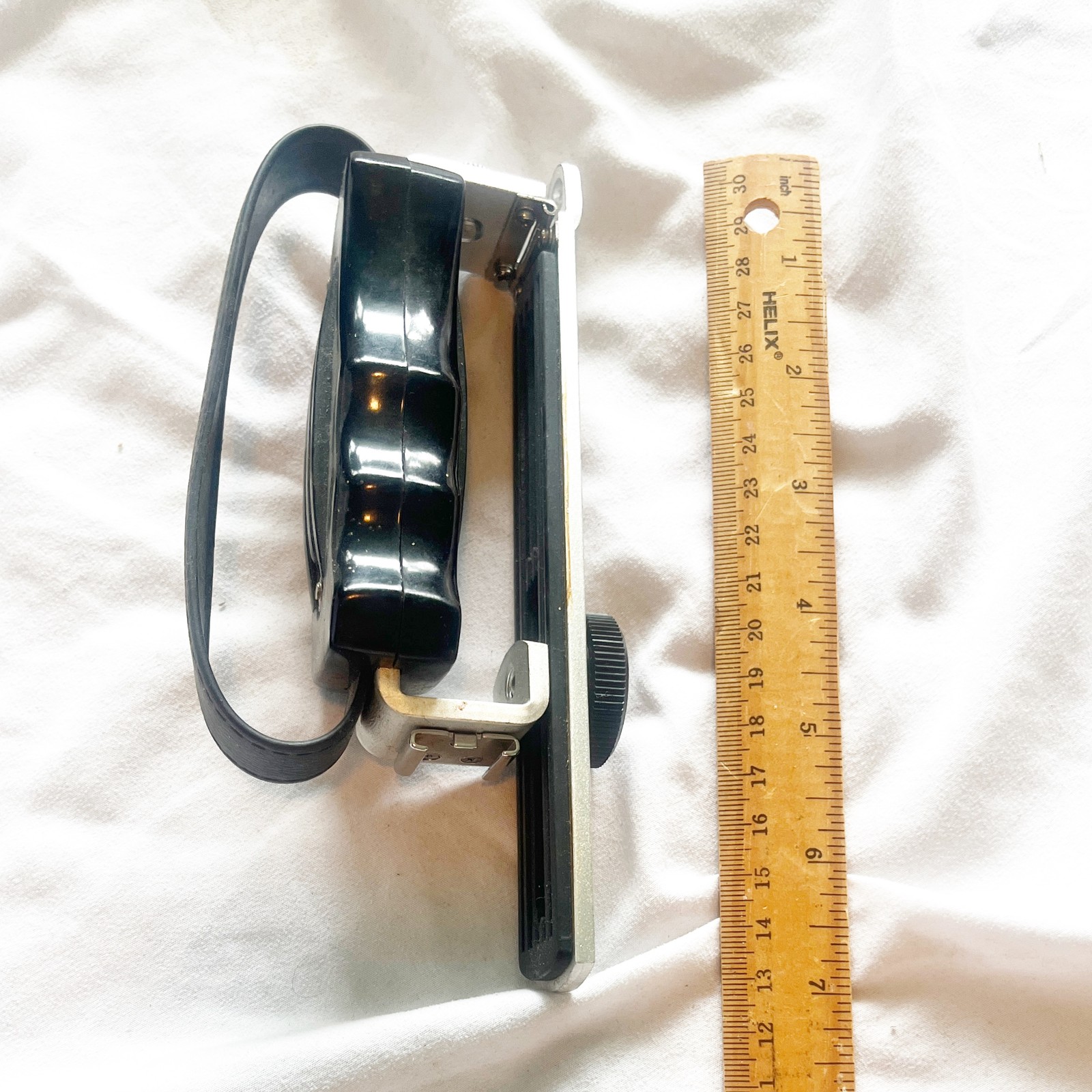 Vintage📷Camera Pistol Grip Flash Bracket Black Strap Handle VG Film Rig Antique