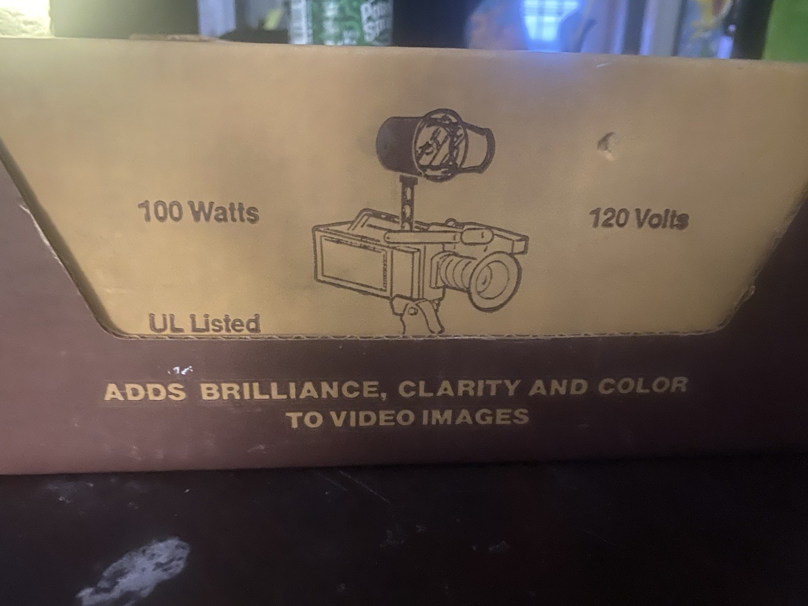 Vintage Kenco Mini Beam Video Light T/100 Complete In Box Untested Made USA