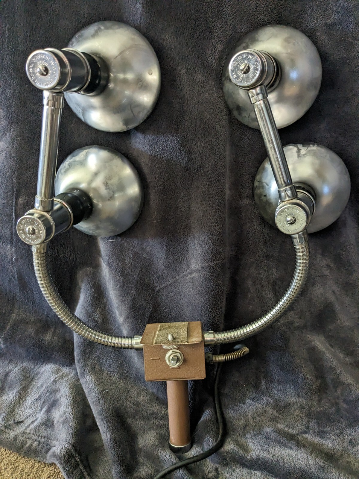 Vintage GE Flexible Mayfair Flexmaster 660W/250V Lights Movie / Photo Lights