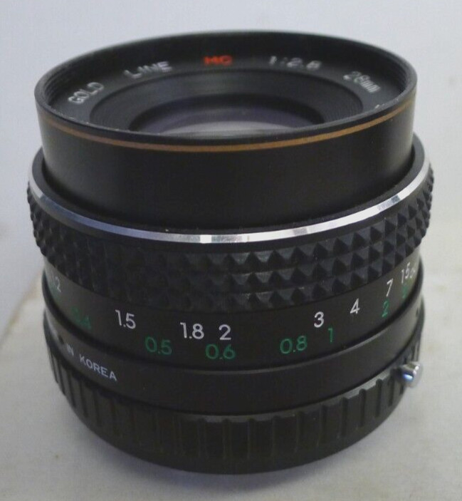 Star-D Gold Line MC 28mm 1:2.8 Lens for Pentax KR +1 End Cap