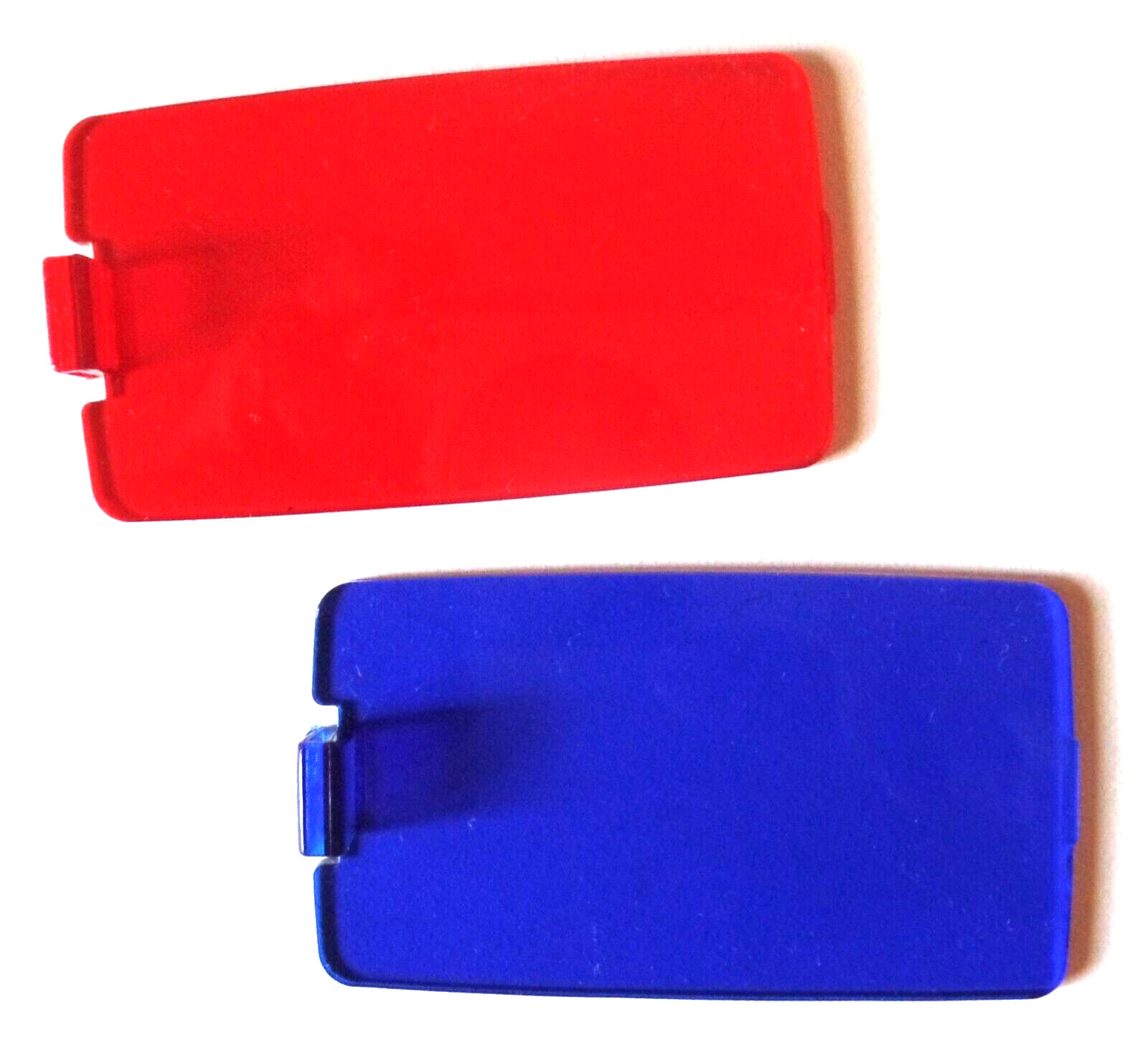 2 Vintage Blue & Red Plastic Camera Attachment Filters