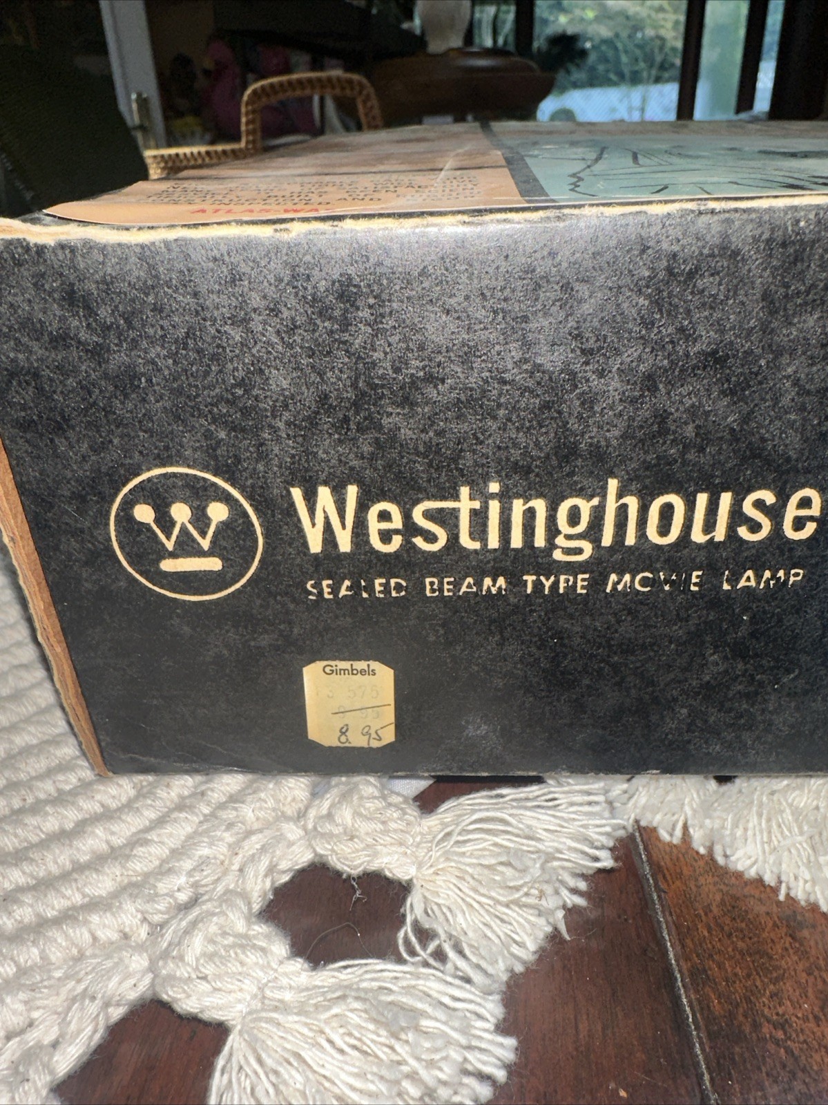 Vintage Westinghouse Deluxe 77 Beam Movie Light Camera Box Retro F9