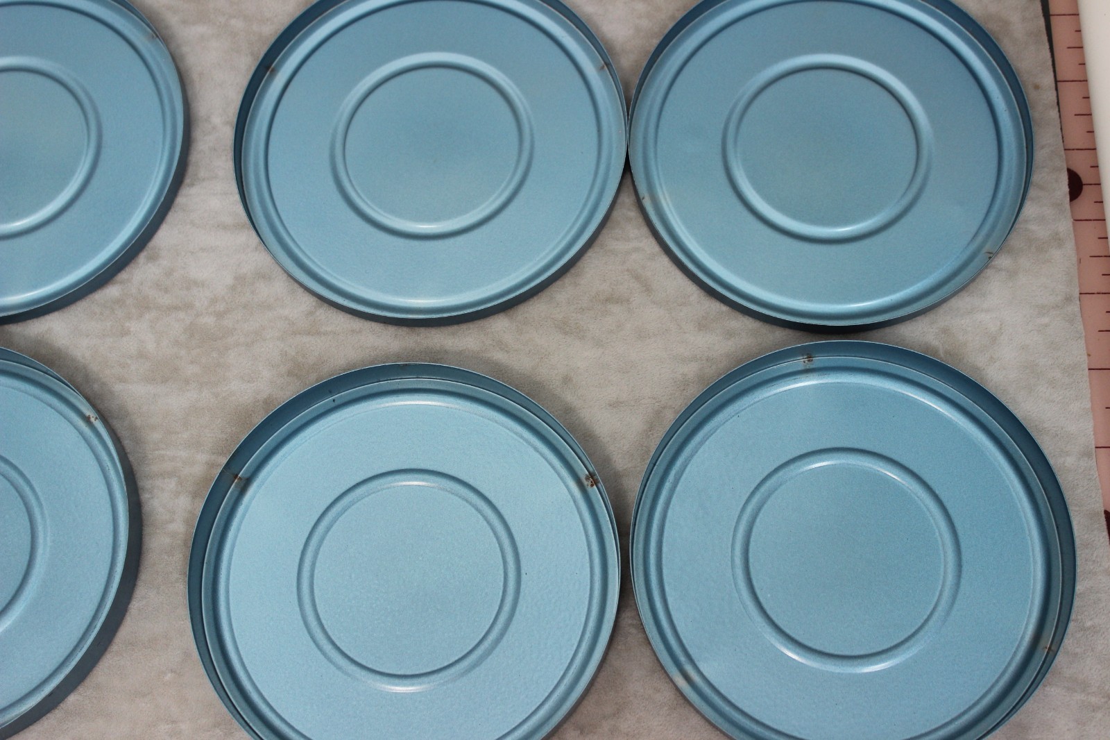 8 mm Reels and Canisters Compco 200 Feet Empty Blue Lot of 4