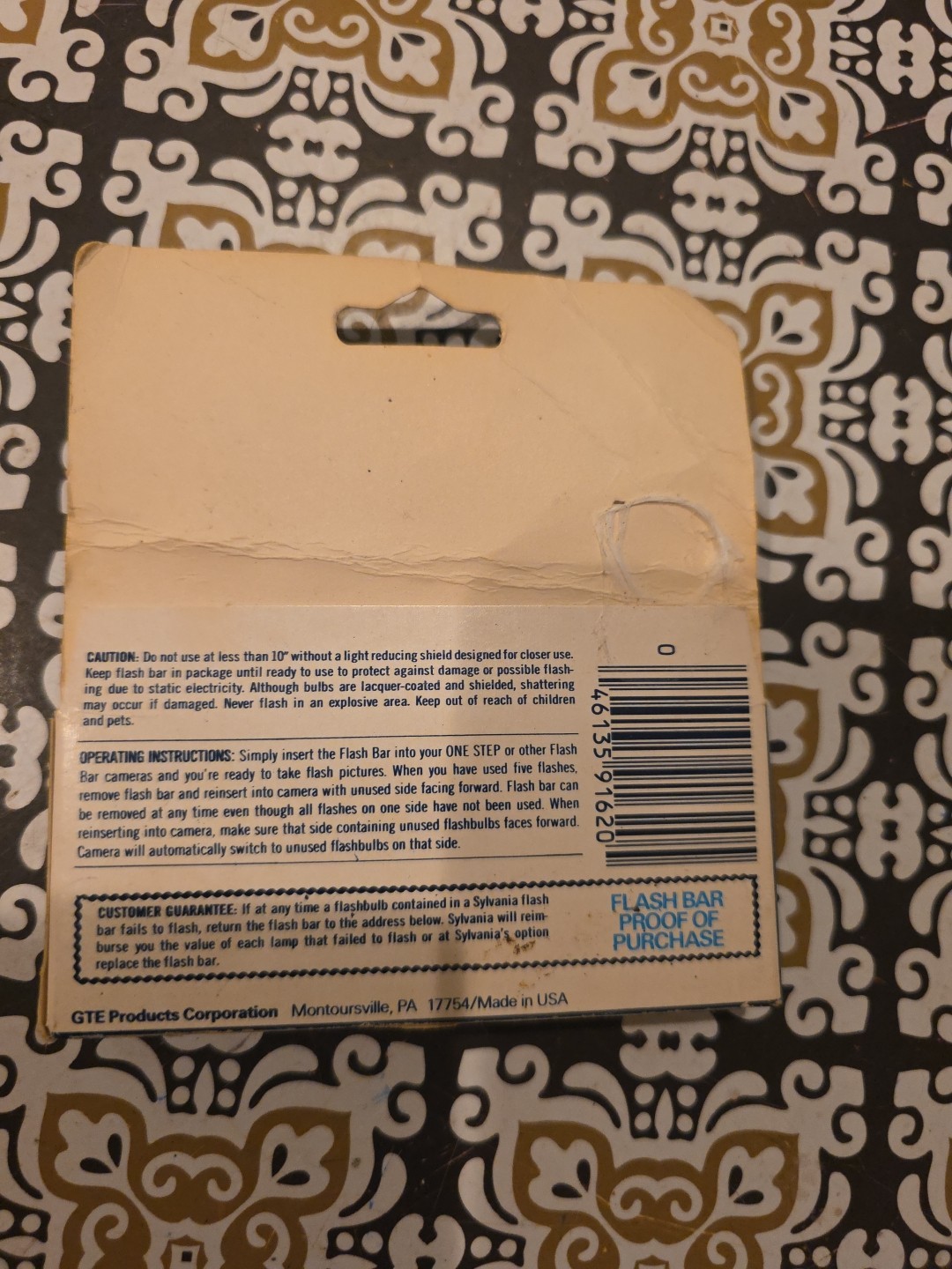 Vintage Sealed Sylvania Flash Bar Blue Dot GTE Brand New NOS
