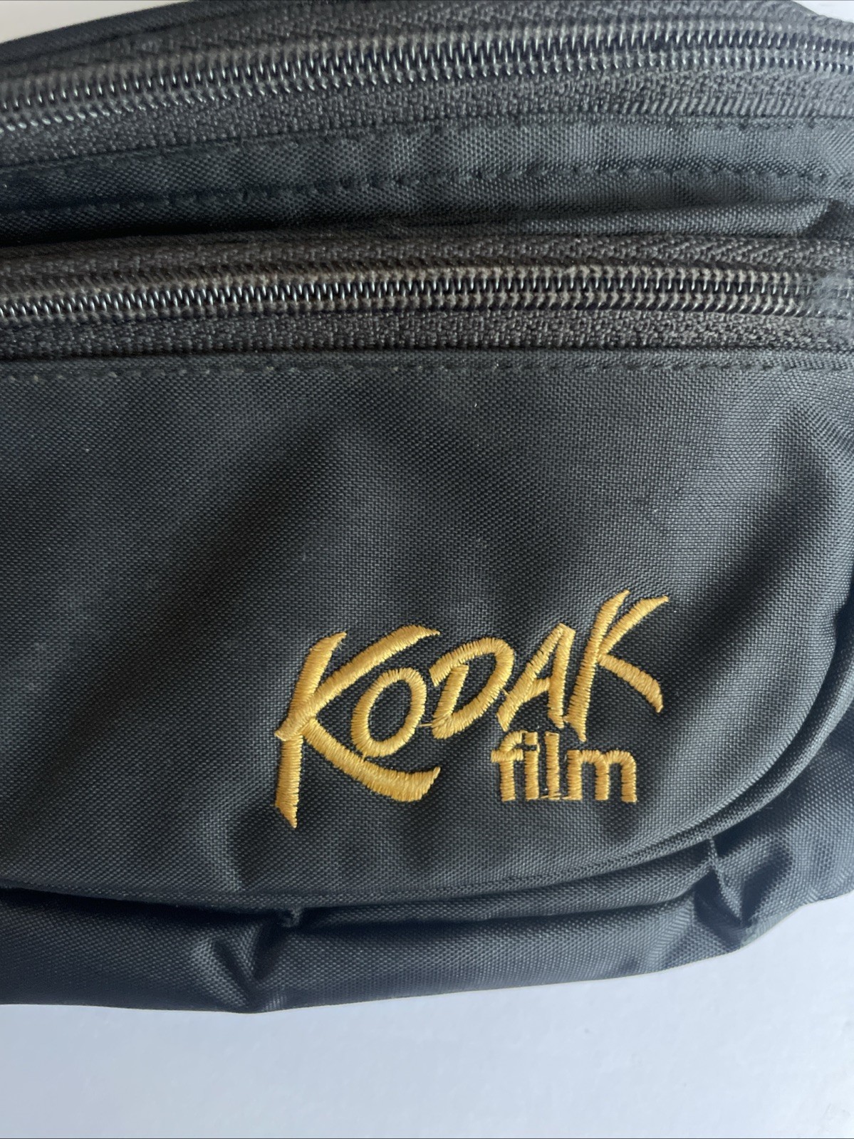 Vintage 1990s Kodak Film Photography Black Fanny Pack Waist Bag