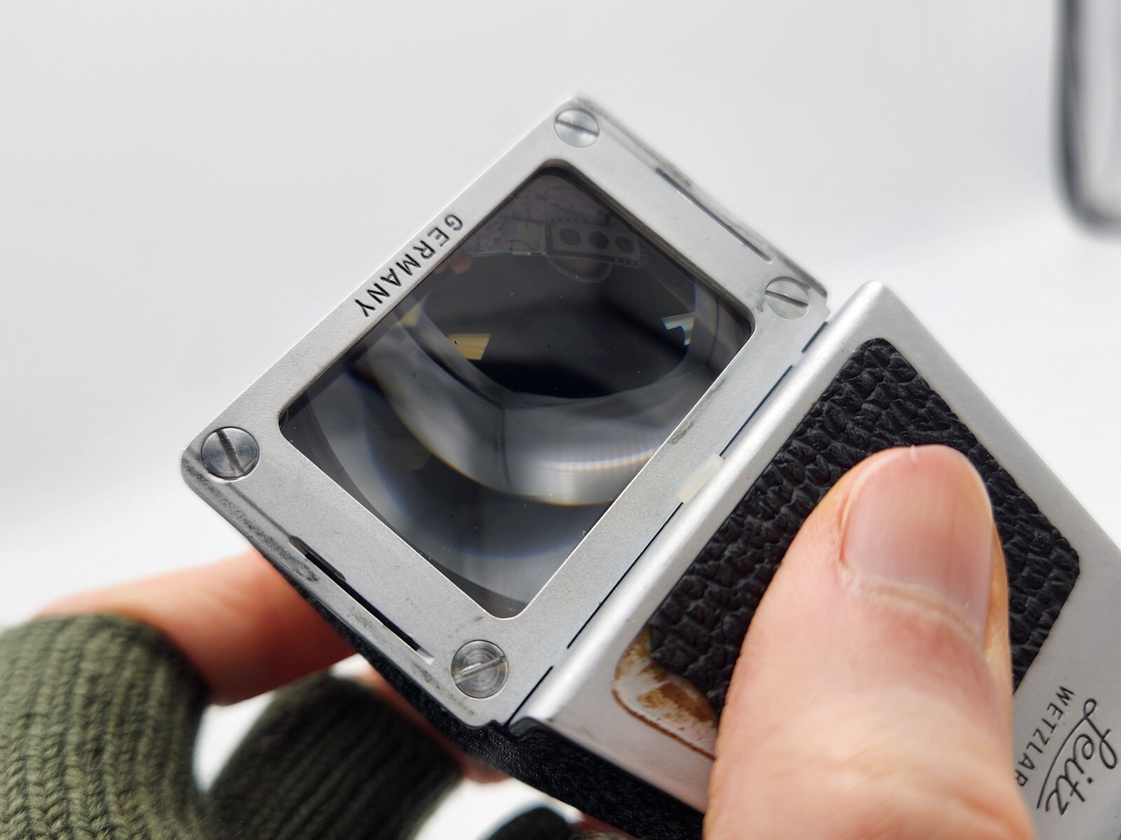 Genuine Leica Leitz Visoflex Eye Level OTXBO Angle Finder for II IIa Mirror Box